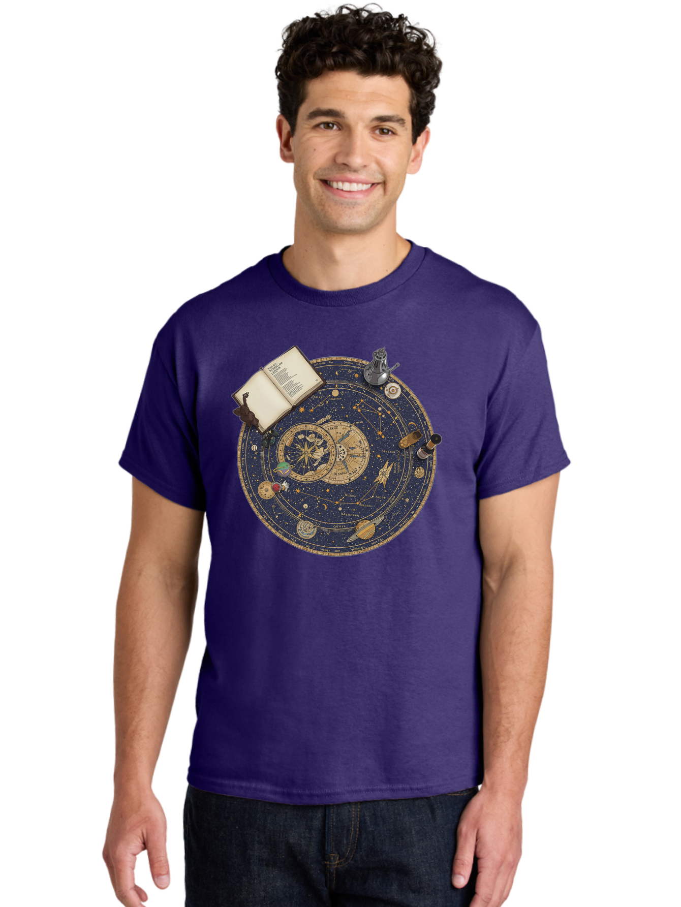 Astronomy-Wheel Men'S Graphic Tee, 100% Cotton, Comfortable Casual Summer Wear, Machine Washable, Vintage Camera, Old Camera, Antique Camera, Black Camera, Classic Photography, Photography Equipment, Nostalgic Device, Film Camera, Camera Art Bag153 26