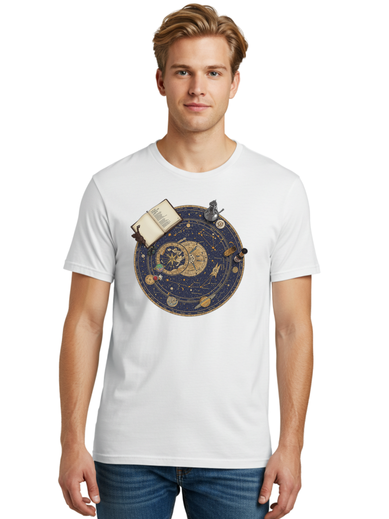 Astronomy-Wheel Men'S Graphic Tee, 100% Cotton, Comfortable Casual Summer Wear, Machine Washable, Vintage Camera, Old Camera, Antique Camera, Black Camera, Classic Photography, Photography Equipment, Nostalgic Device, Film Camera, Camera Art Bag153 30