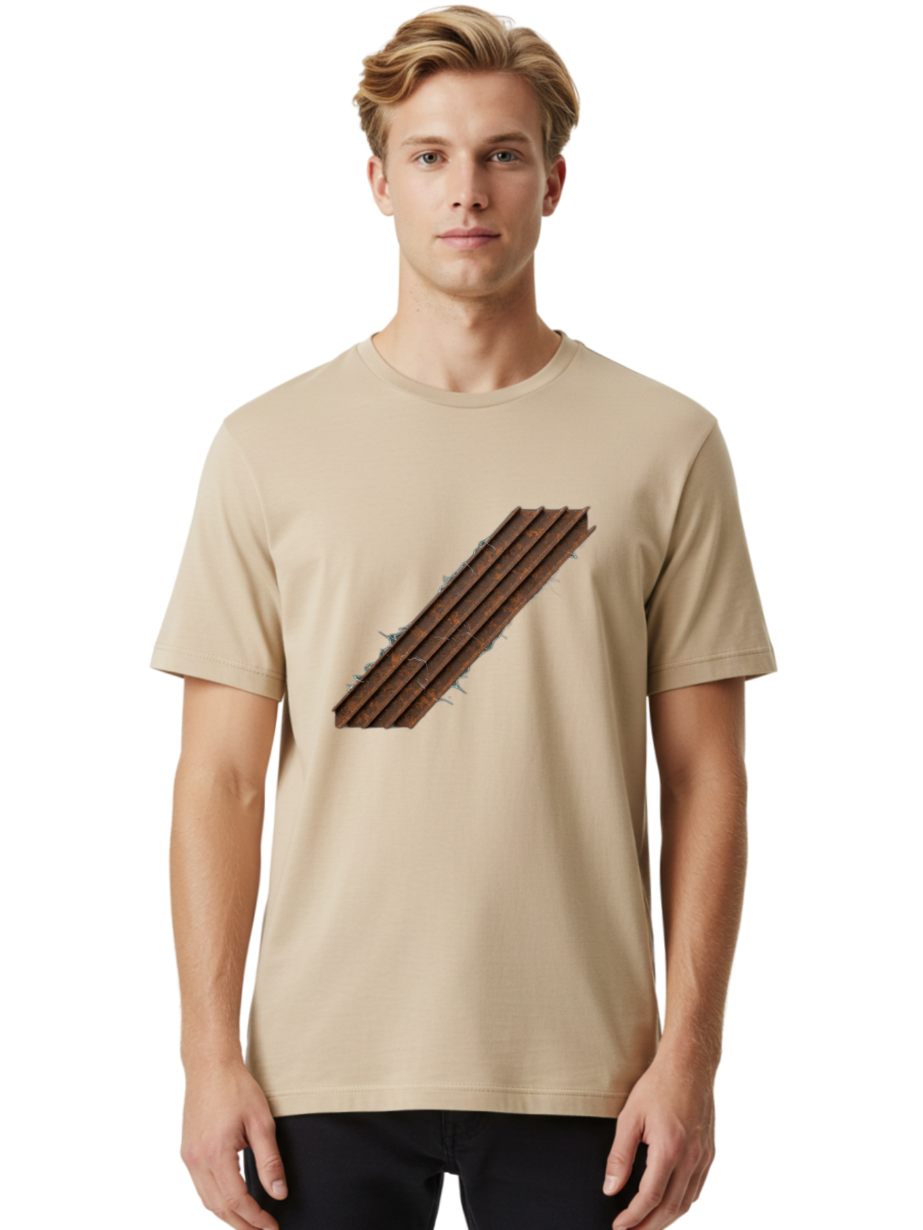Barbed-Wire Men'S Graphic Tee, 100% Cotton, Comfortable Casual Summer Wear, Machine Washable, Vintage Camera, Old Camera, Antique Camera, Black Camera, Classic Photography, Photography Equipment, Nostalgic Device, Film Camera, Camera Art Bag160 25
