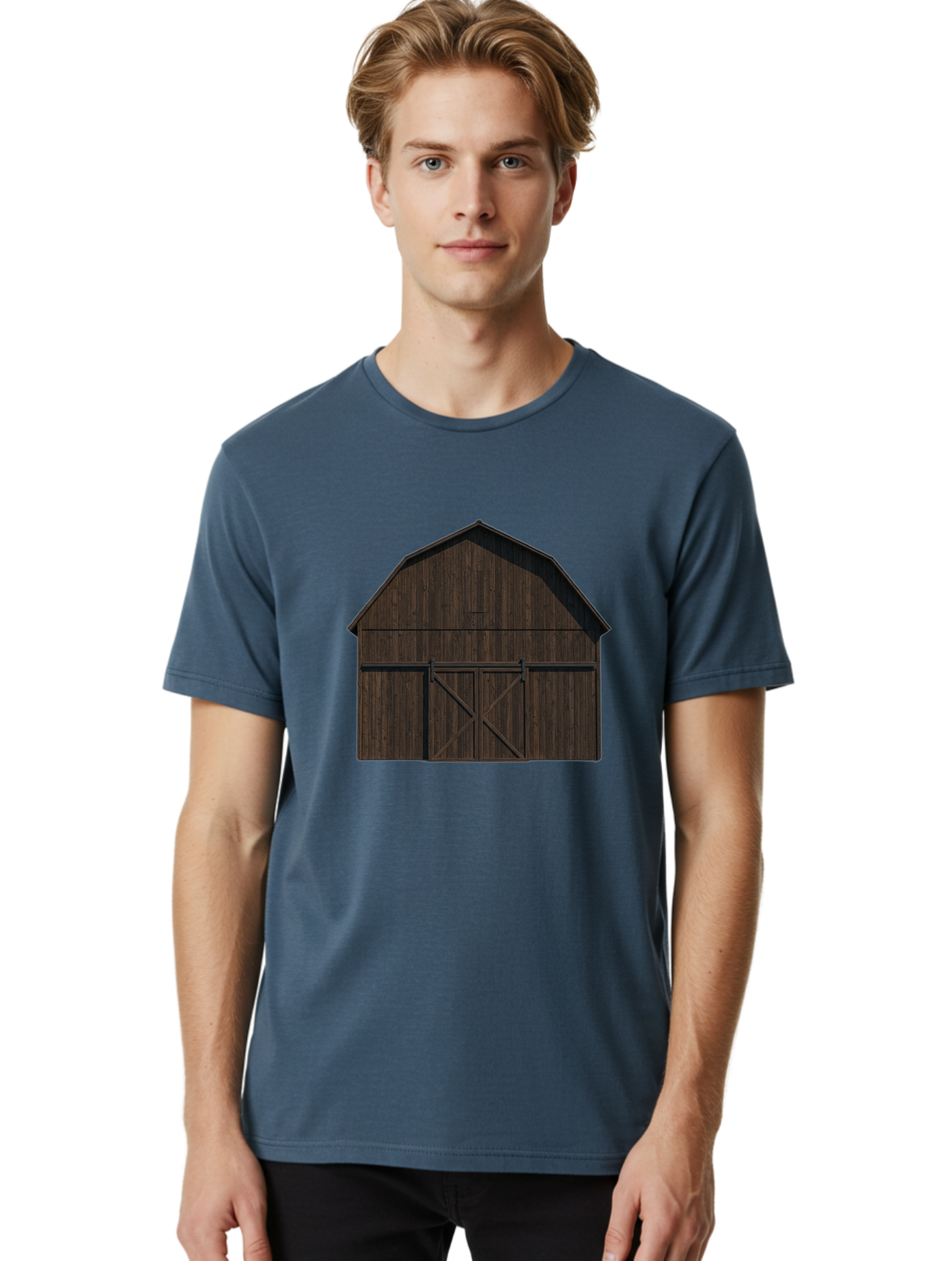 Barn-Door Men'S Graphic Tee, 100% Cotton, Comfortable Casual Summer Wear, Machine Washable, Vintage Camera, Old Camera, Antique Camera, Black Camera, Classic Photography, Photography Equipment, Nostalgic Device, Film Camera, Camera Art Bag161 23