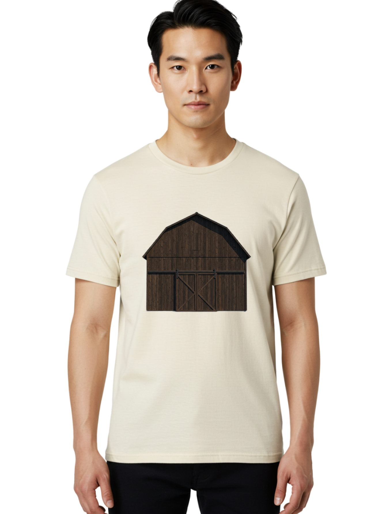 Barn-Door Men'S Graphic Tee, 100% Cotton, Comfortable Casual Summer Wear, Machine Washable, Vintage Camera, Old Camera, Antique Camera, Black Camera, Classic Photography, Photography Equipment, Nostalgic Device, Film Camera, Camera Art Bag161 28