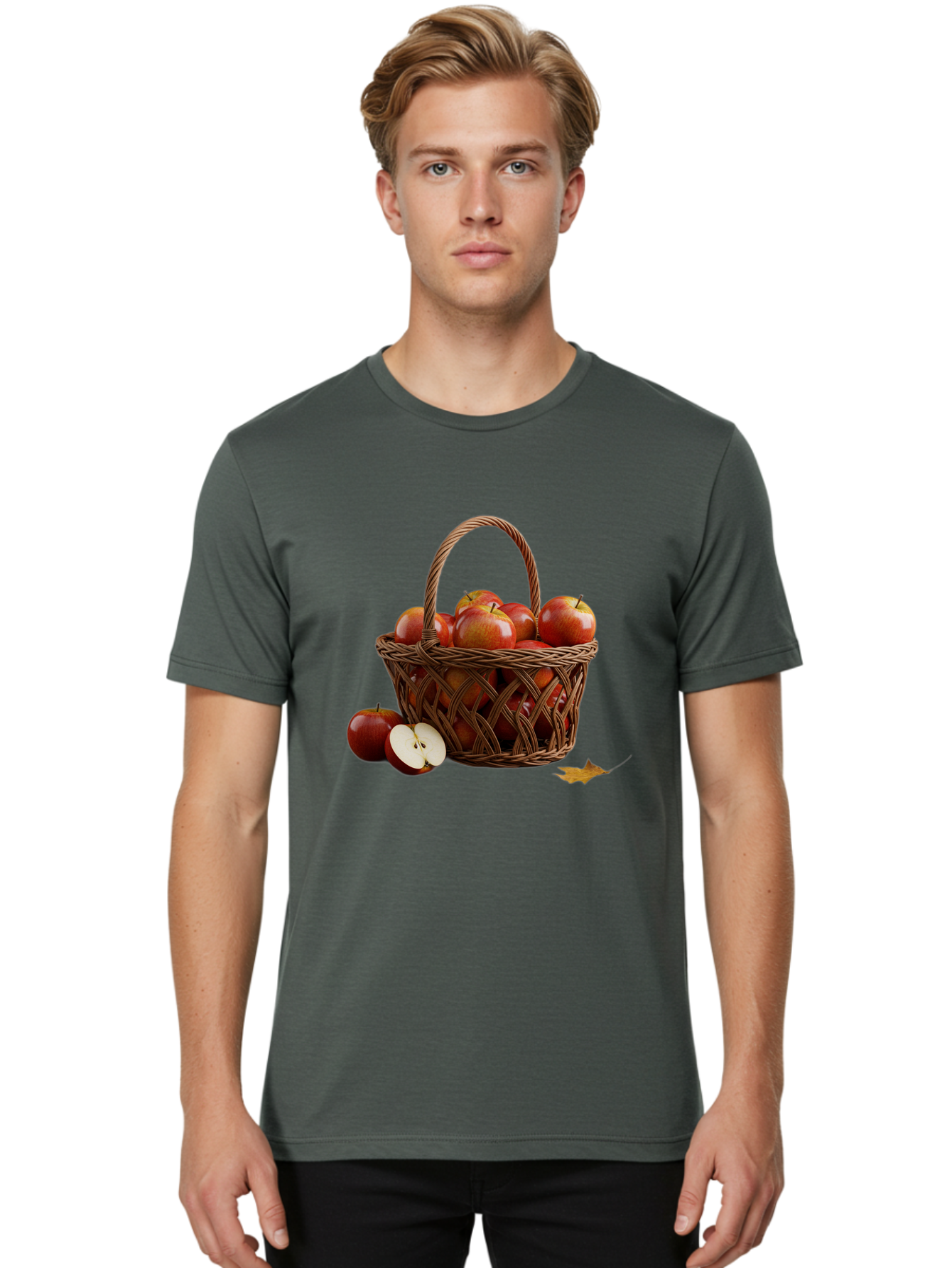 Basket-Of-Apples Men'S Graphic Tee, 100% Cotton, Comfortable Casual Summer Wear, Machine Washable, Vintage Camera, Old Camera, Antique Camera, Black Camera, Classic Photography, Photography Equipment, Nostalgic Device, Film Camera, Camera Art Bag163 26