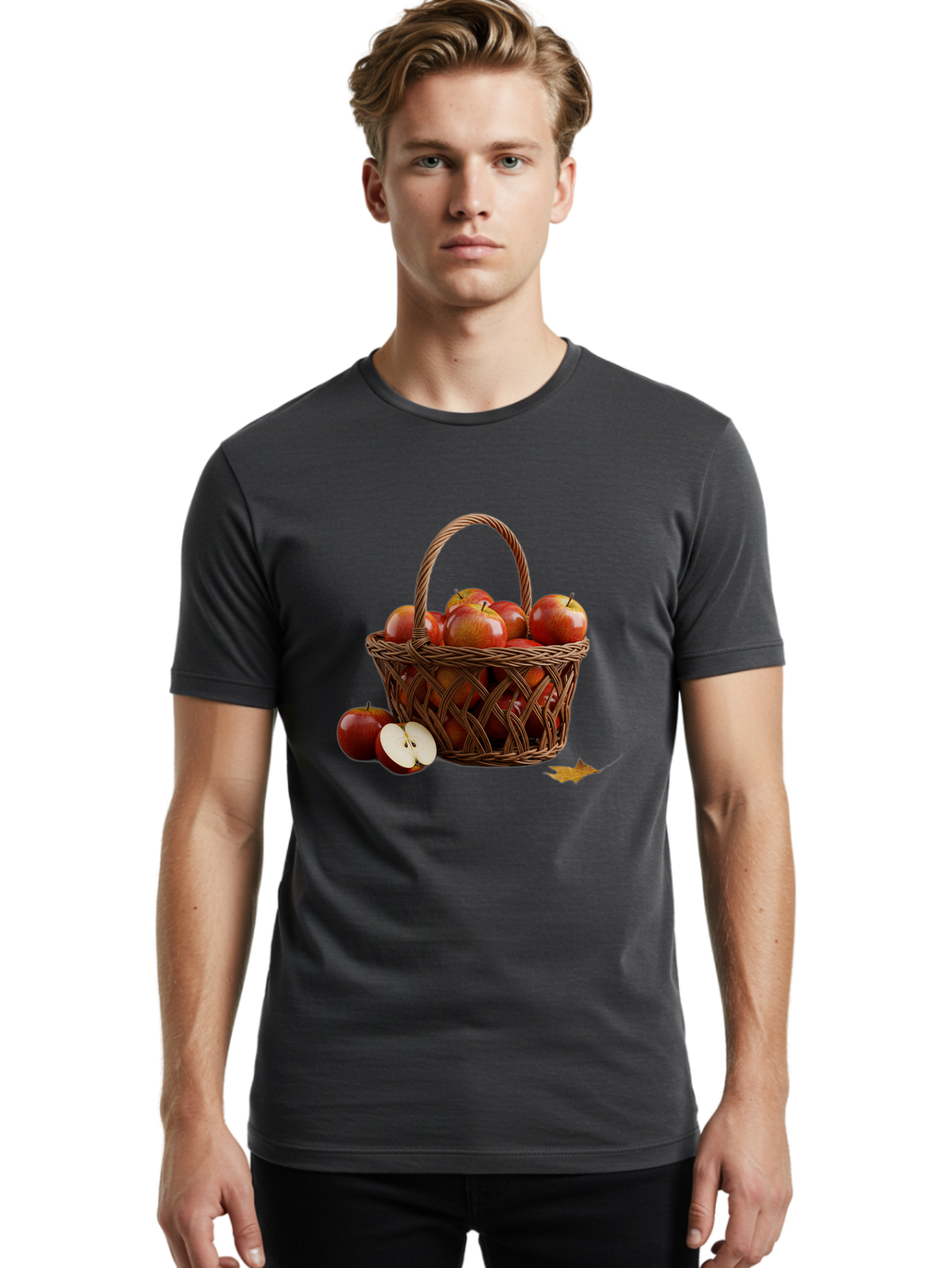 Basket-Of-Apples Men'S Graphic Tee, 100% Cotton, Comfortable Casual Summer Wear, Machine Washable, Vintage Camera, Old Camera, Antique Camera, Black Camera, Classic Photography, Photography Equipment, Nostalgic Device, Film Camera, Camera Art Bag163 25