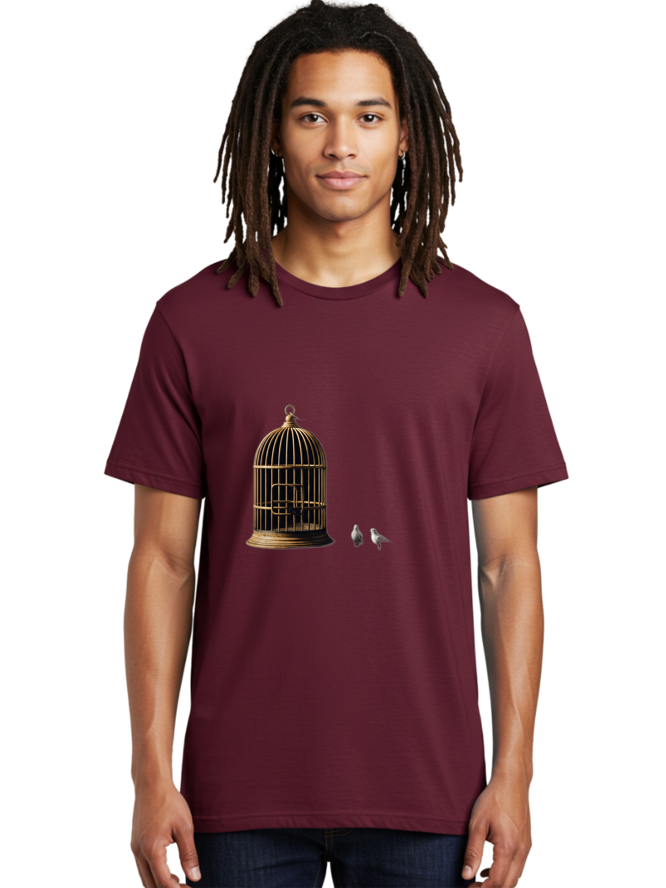 Bird-Cage-And-Birds Men'S Graphic Tee, 100% Cotton, Comfortable Casual Summer Wear, Machine Washable, Vintage Camera, Old Camera, Antique Camera, Black Camera, Classic Photography, Photography Equipment, Nostalgic Device, Film Camera, Bag172 18