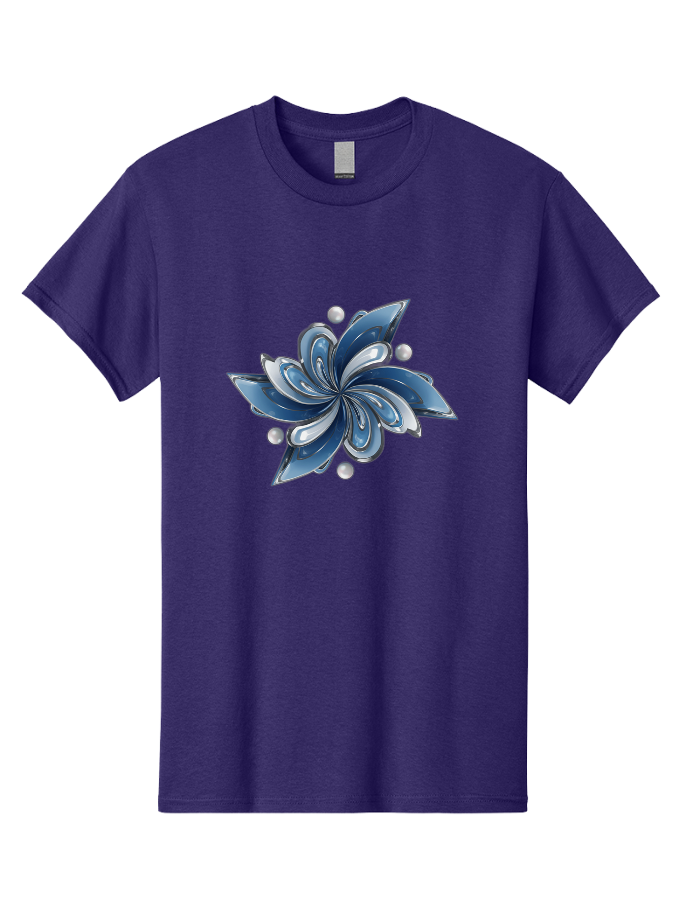 Blue-Flower Men'S Graphic Tee, 100% Cotton, Comfortable Casual Summer Wear, Machine Washable, Vintage Camera, Old Camera, Antique Camera, Black Camera, Classic Photography, Photography Equipment, Nostalgic Device, Film Camera, Camera Art Bag193 4