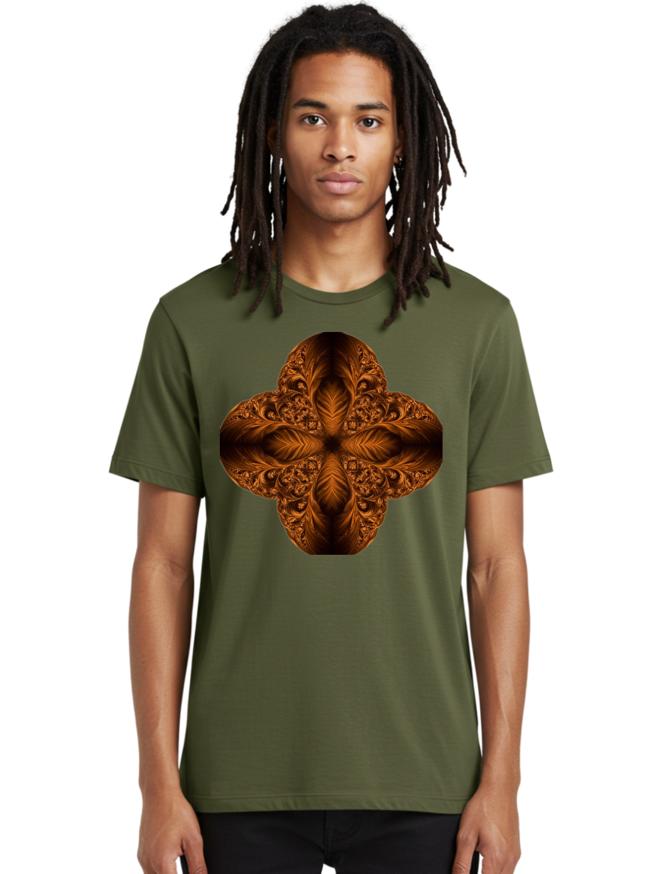 Brown-Fractal-Design Men'S Graphic Tee, 100% Cotton, Comfortable Casual Summer Wear, Machine Washable, Vintage Camera, Old Camera, Antique Camera, Black Camera, Classic Photography, Photography Equipment, Nostalgic Device, Film Camera, Bag216 21