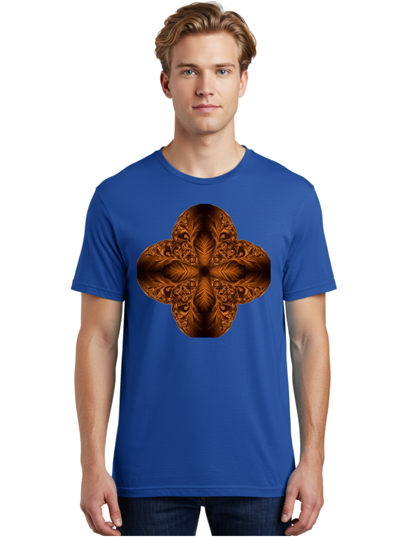 Brown-Fractal-Design Men'S Graphic Tee, 100% Cotton, Comfortable Casual Summer Wear, Machine Washable, Vintage Camera, Old Camera, Antique Camera, Black Camera, Classic Photography, Photography Equipment, Nostalgic Device, Film Camera, Bag216 26