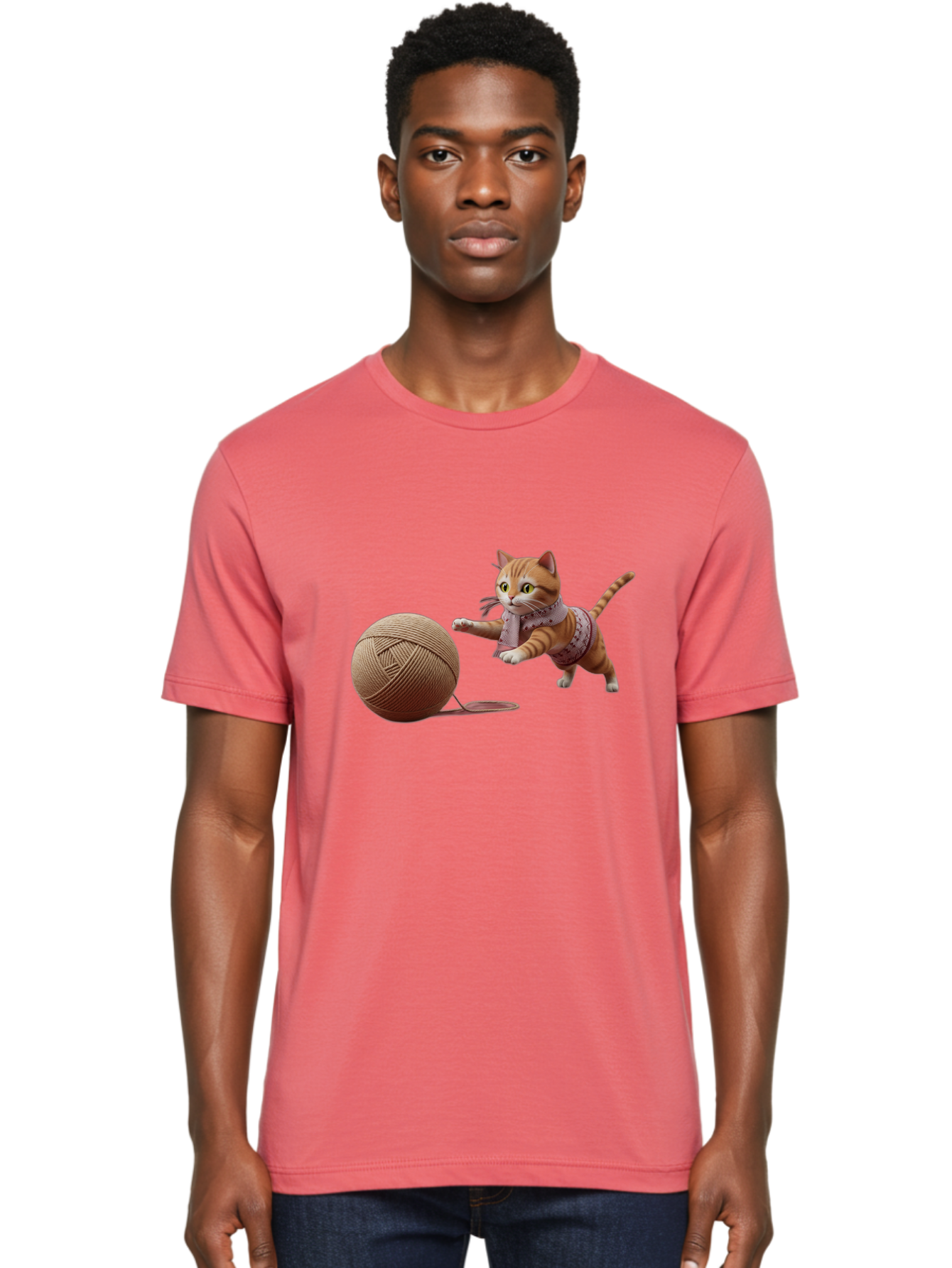 Cat-Playing-With-Yarn-Ball Men'S Graphic Tee, 100% Cotton, Comfortable Casual Summer Wear, Machine Washable, Vintage Camera, Old Camera, Antique Camera, Black Camera, Classic Photography, Photography Equipment, Nostalgic Device, Film Camera, Bag264 25