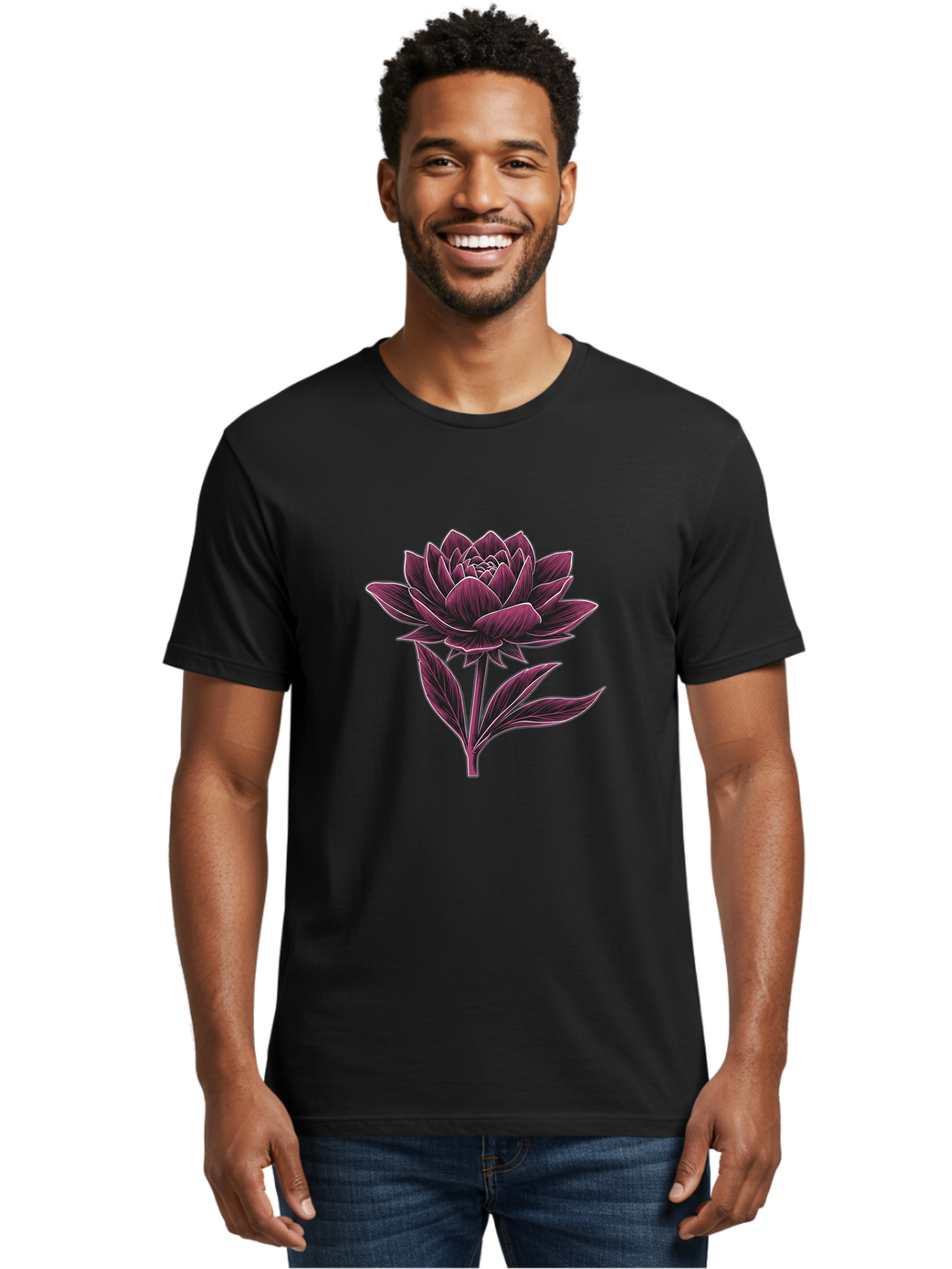 Dahlia-Flower Men'S Graphic Tee, 100% Cotton, Comfortable Casual Summer Wear, Machine Washable, Vintage Camera, Old Camera, Antique Camera, Black Camera, Classic Photography, Photography Equipment, Nostalgic Device, Film Camera, Camera Art Bag377 22