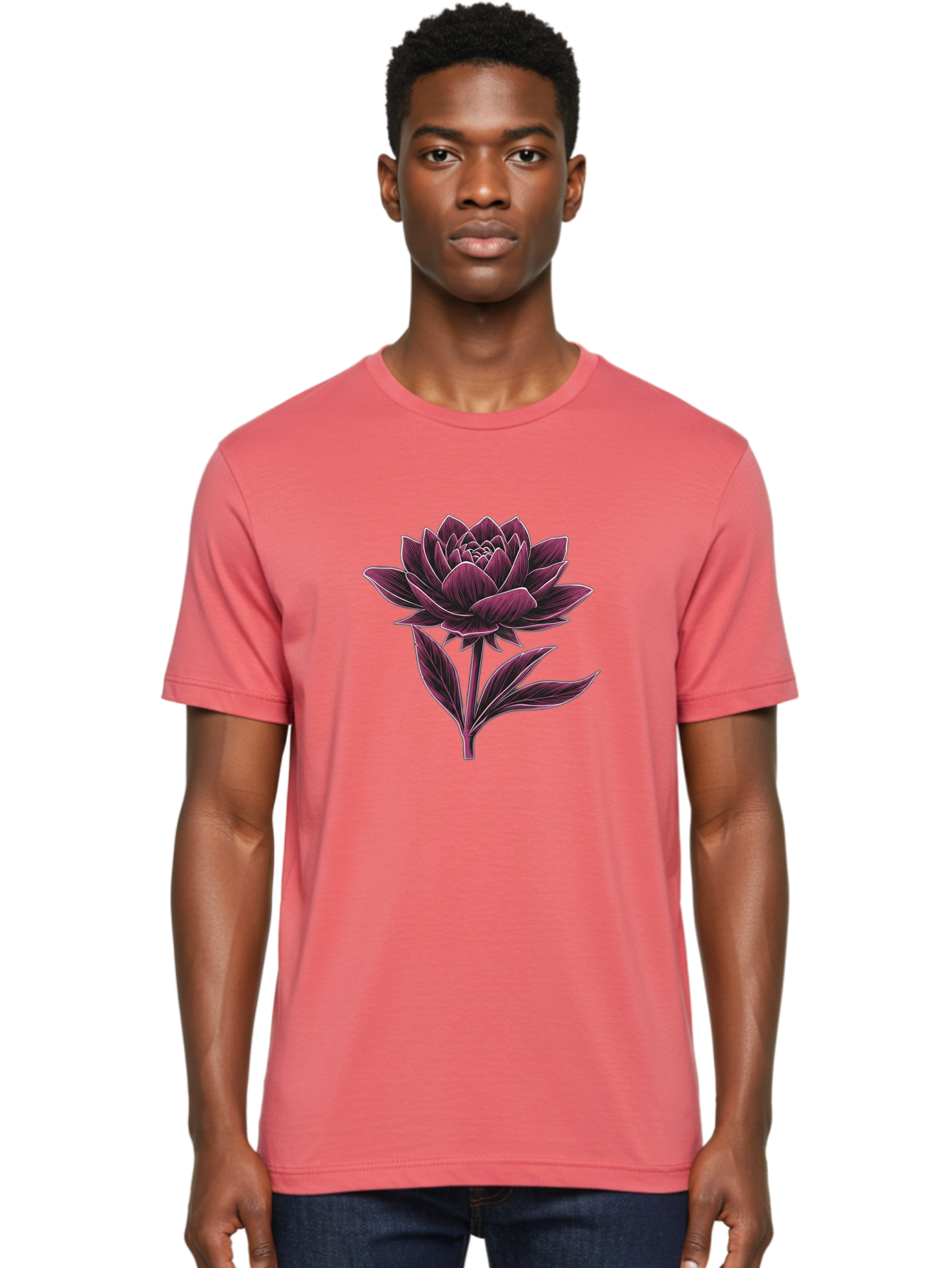 Dahlia-Flower Men'S Graphic Tee, 100% Cotton, Comfortable Casual Summer Wear, Machine Washable, Vintage Camera, Old Camera, Antique Camera, Black Camera, Classic Photography, Photography Equipment, Nostalgic Device, Film Camera, Camera Art Bag377 20