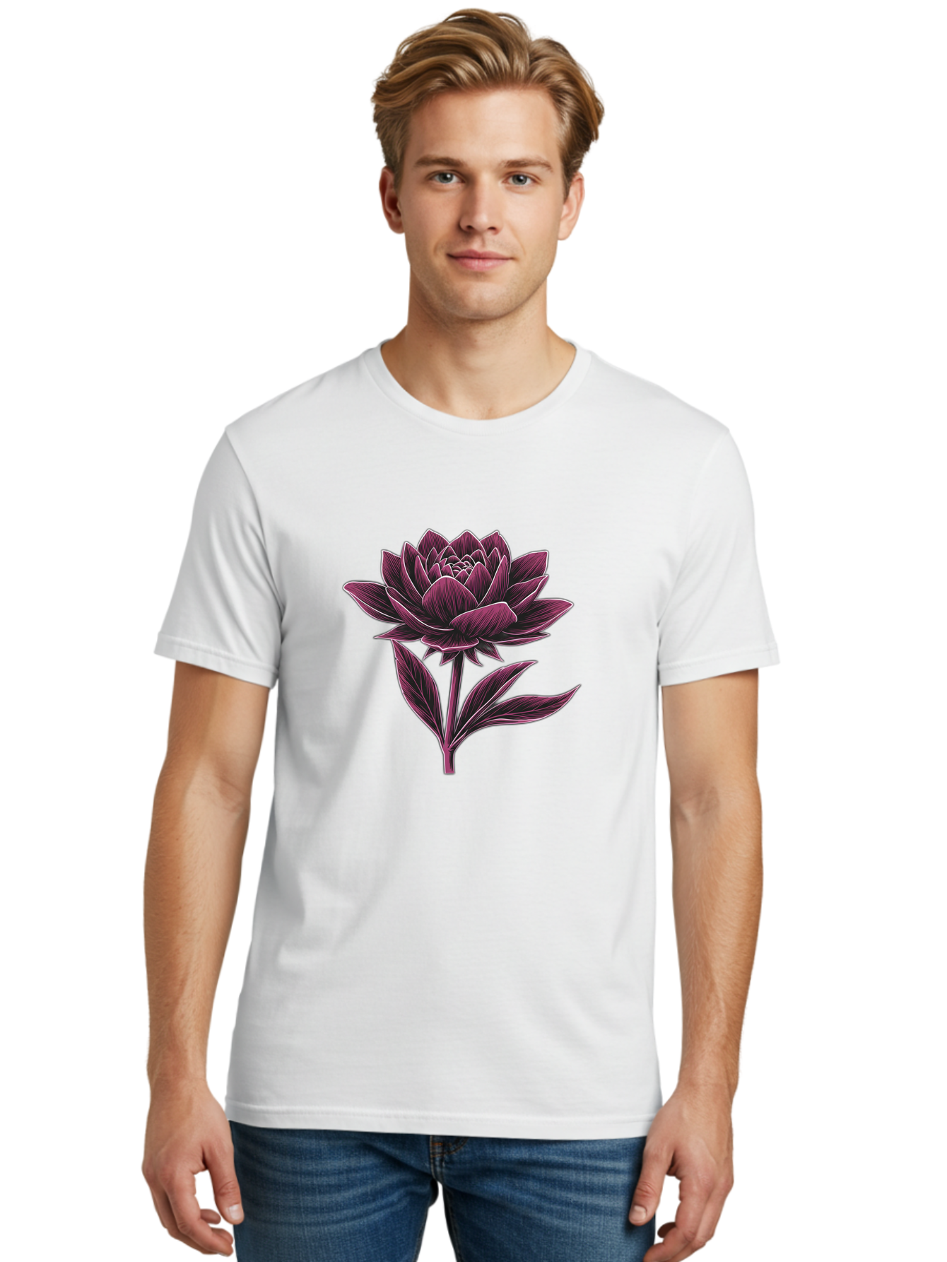 Dahlia-Flower Men'S Graphic Tee, 100% Cotton, Comfortable Casual Summer Wear, Machine Washable, Vintage Camera, Old Camera, Antique Camera, Black Camera, Classic Photography, Photography Equipment, Nostalgic Device, Film Camera, Camera Art Bag377 17