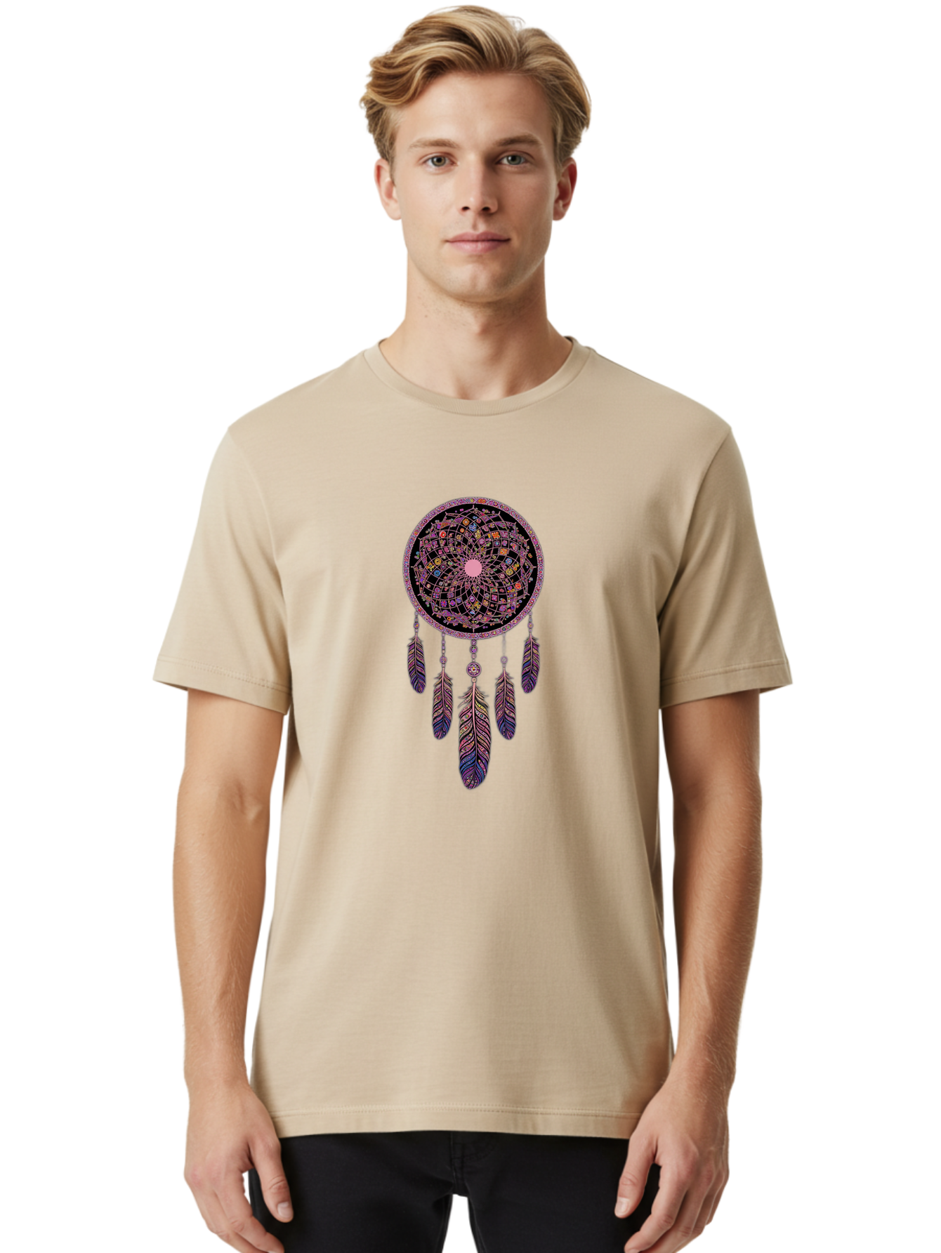 Dreamcatcher Men'S Graphic Tee, 100% Cotton, Comfortable Casual Summer Wear, Machine Washable, Vintage Camera, Old Camera, Antique Camera, Black Camera, Classic Photography, Photography Equipment, Nostalgic Device, Film Camera, Camera Art Bag415 29