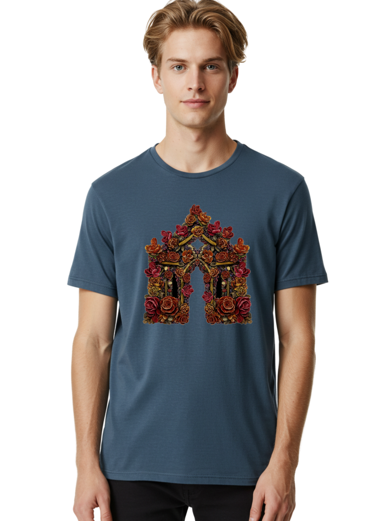 Flower-Gate Men'S Graphic Tee, 100% Cotton, Comfortable Casual Summer Wear, Machine Washable, Vintage Camera, Old Camera, Antique Camera, Black Camera, Classic Photography, Photography Equipment, Nostalgic Device, Film Camera, Camera Art Bag470 25