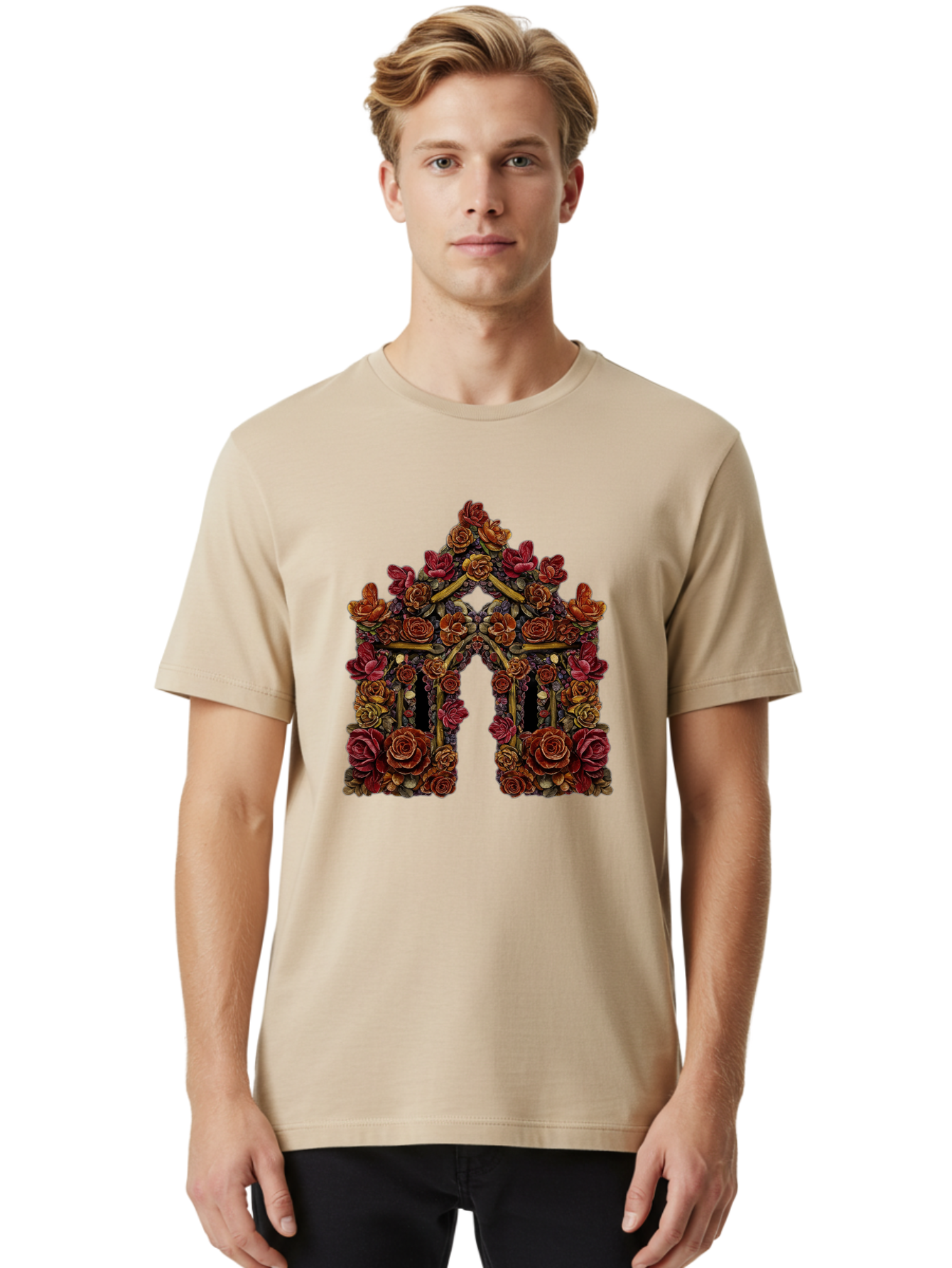 Flower-Gate Men'S Graphic Tee, 100% Cotton, Comfortable Casual Summer Wear, Machine Washable, Vintage Camera, Old Camera, Antique Camera, Black Camera, Classic Photography, Photography Equipment, Nostalgic Device, Film Camera, Camera Art Bag470 22