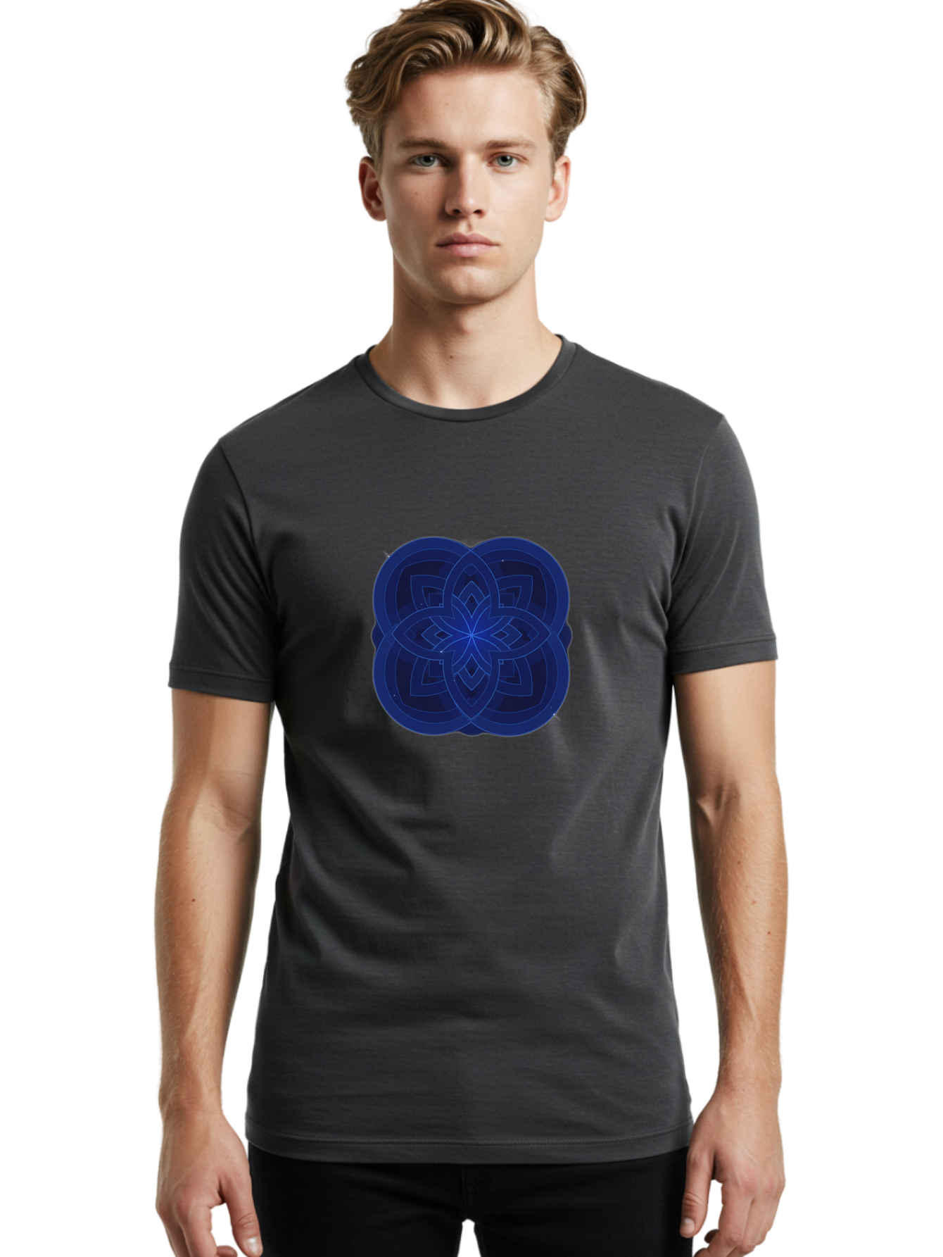 Flower-Mandala-Design Men'S Graphic Tee, 100% Cotton, Comfortable Casual Summer Wear, Machine Washable, Vintage Camera, Old Camera, Antique Camera, Black Camera, Classic Photography, Photography Equipment, Nostalgic Device, Film Camera, Bag471 20