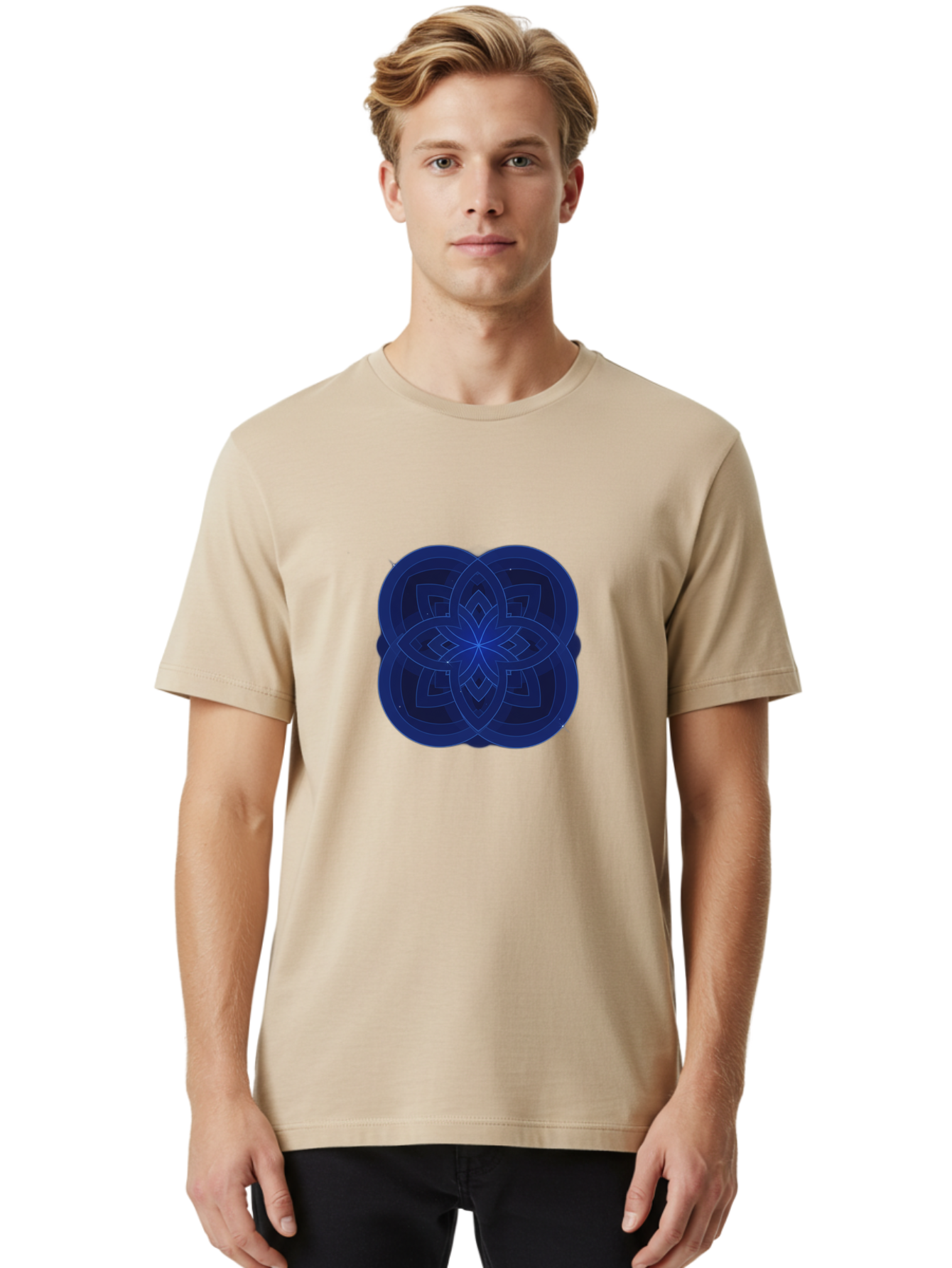 Flower-Mandala-Design Men'S Graphic Tee, 100% Cotton, Comfortable Casual Summer Wear, Machine Washable, Vintage Camera, Old Camera, Antique Camera, Black Camera, Classic Photography, Photography Equipment, Nostalgic Device, Film Camera, Bag471 24