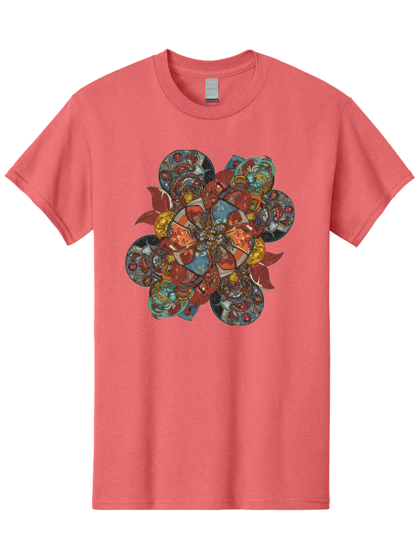 Flower-Mandala Men'S Graphic Tee, 100% Cotton, Comfortable Casual Summer Wear, Machine Washable, Vintage Camera, Old Camera, Antique Camera, Black Camera, Classic Photography, Photography Equipment, Nostalgic Device, Film Camera, Camera Art Bag472 14