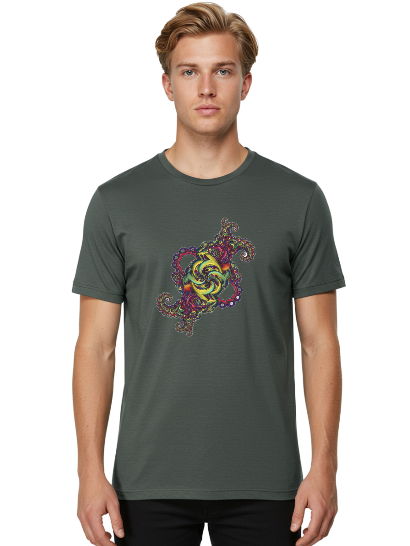 Fractal-Design Men'S Graphic Tee, 100% Cotton, Comfortable Casual Summer Wear, Machine Washable, Vintage Camera, Old Camera, Antique Camera, Black Camera, Classic Photography, Photography Equipment, Nostalgic Device, Film Camera, Camera Art Bag490 24