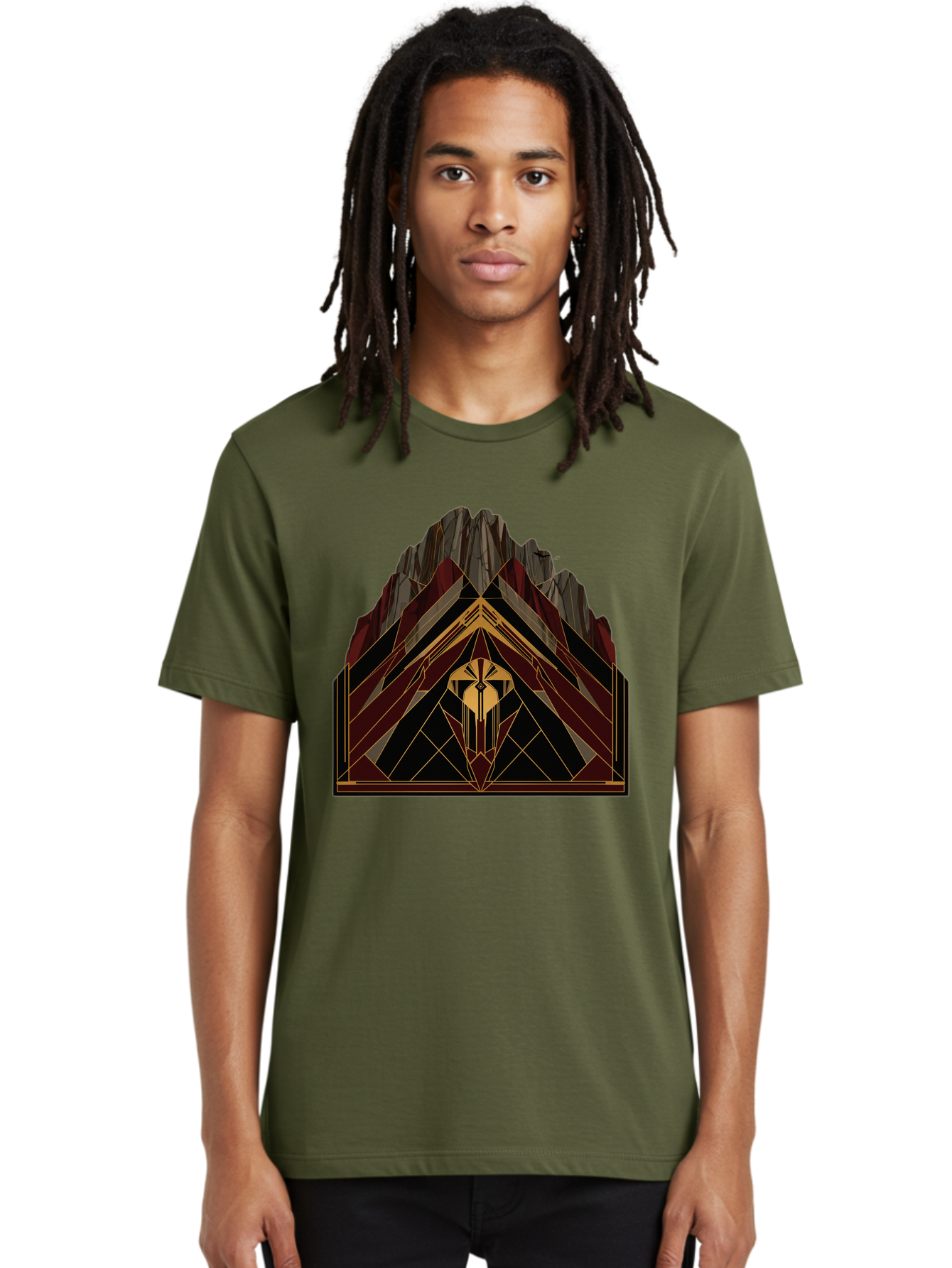 Geometric-Mountain-Design Men'S Graphic Tee, 100% Cotton, Comfortable Casual Summer Wear, Machine Washable, Vintage Camera, Old Camera, Antique Camera, Black Camera, Classic Photography, Photography Equipment, Nostalgic Device, Film Camera, Bag519 24
