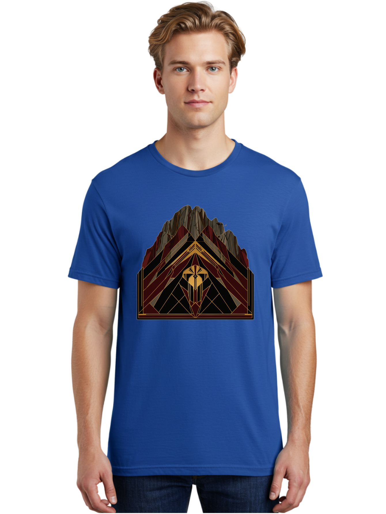 Geometric-Mountain-Design Men'S Graphic Tee, 100% Cotton, Comfortable Casual Summer Wear, Machine Washable, Vintage Camera, Old Camera, Antique Camera, Black Camera, Classic Photography, Photography Equipment, Nostalgic Device, Film Camera, Bag519 18