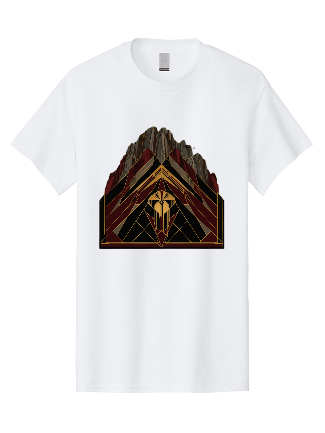 Geometric-Mountain-Design Men'S Graphic Tee, 100% Cotton, Comfortable Casual Summer Wear, Machine Washable, Vintage Camera, Old Camera, Antique Camera, Black Camera, Classic Photography, Photography Equipment, Nostalgic Device, Film Camera, Bag519 5