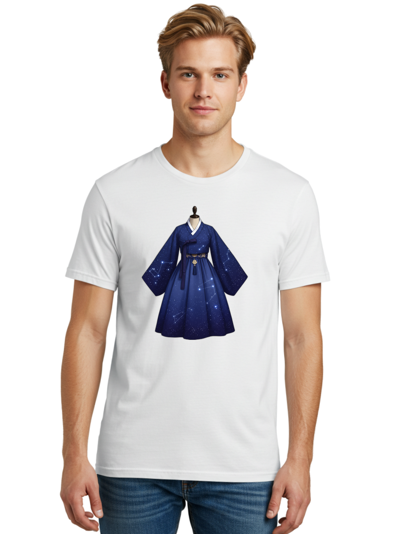 Hanbok-With-Constellation-Design Men'S Graphic Tee, 100% Cotton, Comfortable Casual Summer Wear, Machine Washable, Vintage Camera, Old Camera, Antique Camera, Black Camera, Classic Photography, Photography Equipment, Nostalgic Device, Bag571 30