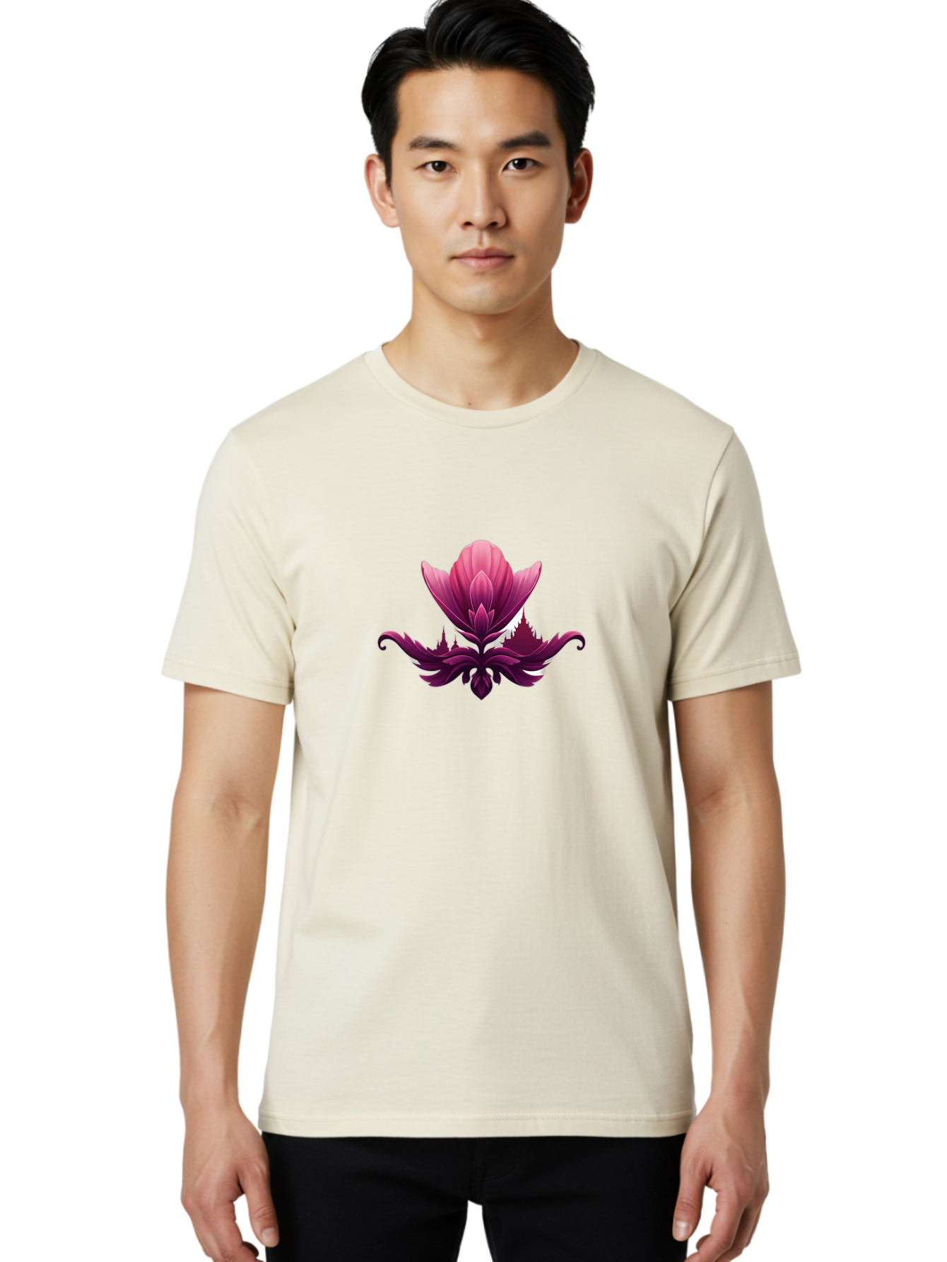 Lotus-Flower Men'S Graphic Tee, 100% Cotton, Comfortable Casual Summer Wear, Machine Washable, Vintage Camera, Old Camera, Antique Camera, Black Camera, Classic Photography, Photography Equipment, Nostalgic Device, Film Camera, Camera Art Bag732 16