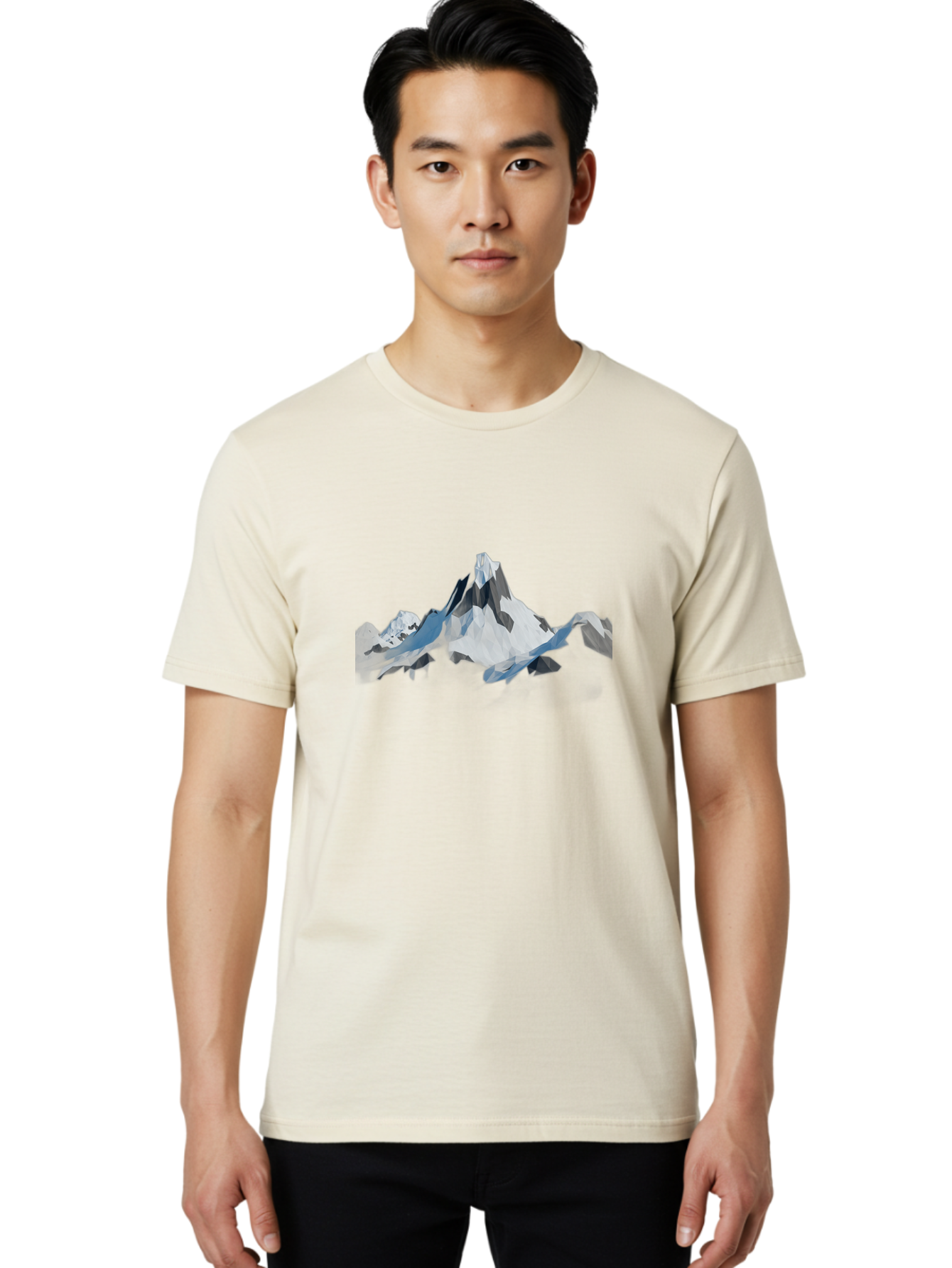 Low-Poly-Mountain-Landscape Men'S Graphic Tee, 100% Cotton, Comfortable Casual Summer Wear, Machine Washable, Vintage Camera, Old Camera, Antique Camera, Black Camera, Classic Photography, Photography Equipment, Nostalgic Device, Film Camera, Bag733 18