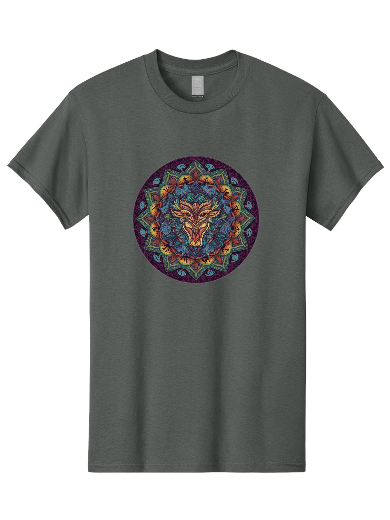 Mandala-Wolf Men'S Graphic Tee, 100% Cotton, Comfortable Casual Summer Wear, Machine Washable, Vintage Camera, Old Camera, Antique Camera, Black Camera, Classic Photography, Photography Equipment, Nostalgic Device, Film Camera, Camera Art Bag755 9