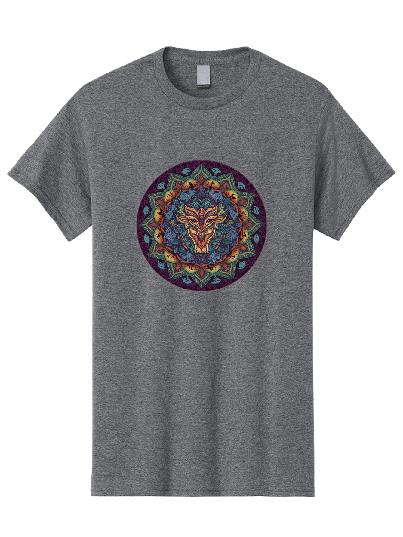 Mandala-Wolf Men'S Graphic Tee, 100% Cotton, Comfortable Casual Summer Wear, Machine Washable, Vintage Camera, Old Camera, Antique Camera, Black Camera, Classic Photography, Photography Equipment, Nostalgic Device, Film Camera, Camera Art Bag755 5