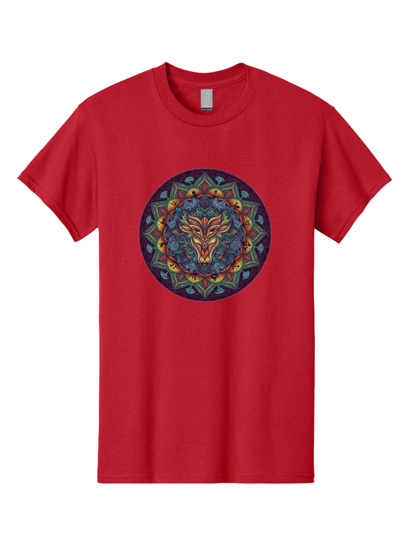 Mandala-Wolf Men'S Graphic Tee, 100% Cotton, Comfortable Casual Summer Wear, Machine Washable, Vintage Camera, Old Camera, Antique Camera, Black Camera, Classic Photography, Photography Equipment, Nostalgic Device, Film Camera, Camera Art Bag755 7