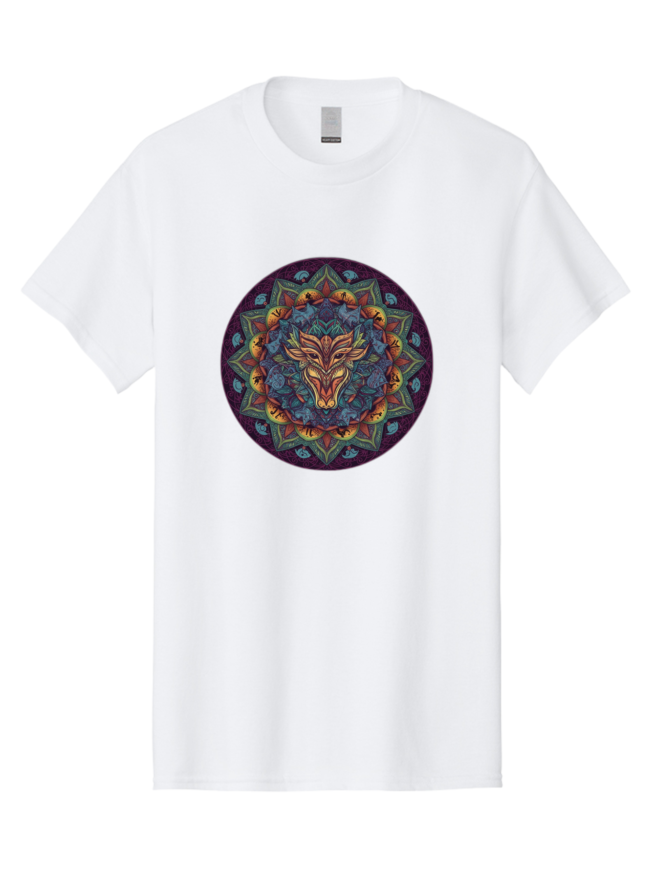 Mandala-Wolf Men'S Graphic Tee, 100% Cotton, Comfortable Casual Summer Wear, Machine Washable, Vintage Camera, Old Camera, Antique Camera, Black Camera, Classic Photography, Photography Equipment, Nostalgic Device, Film Camera, Camera Art Bag755 8