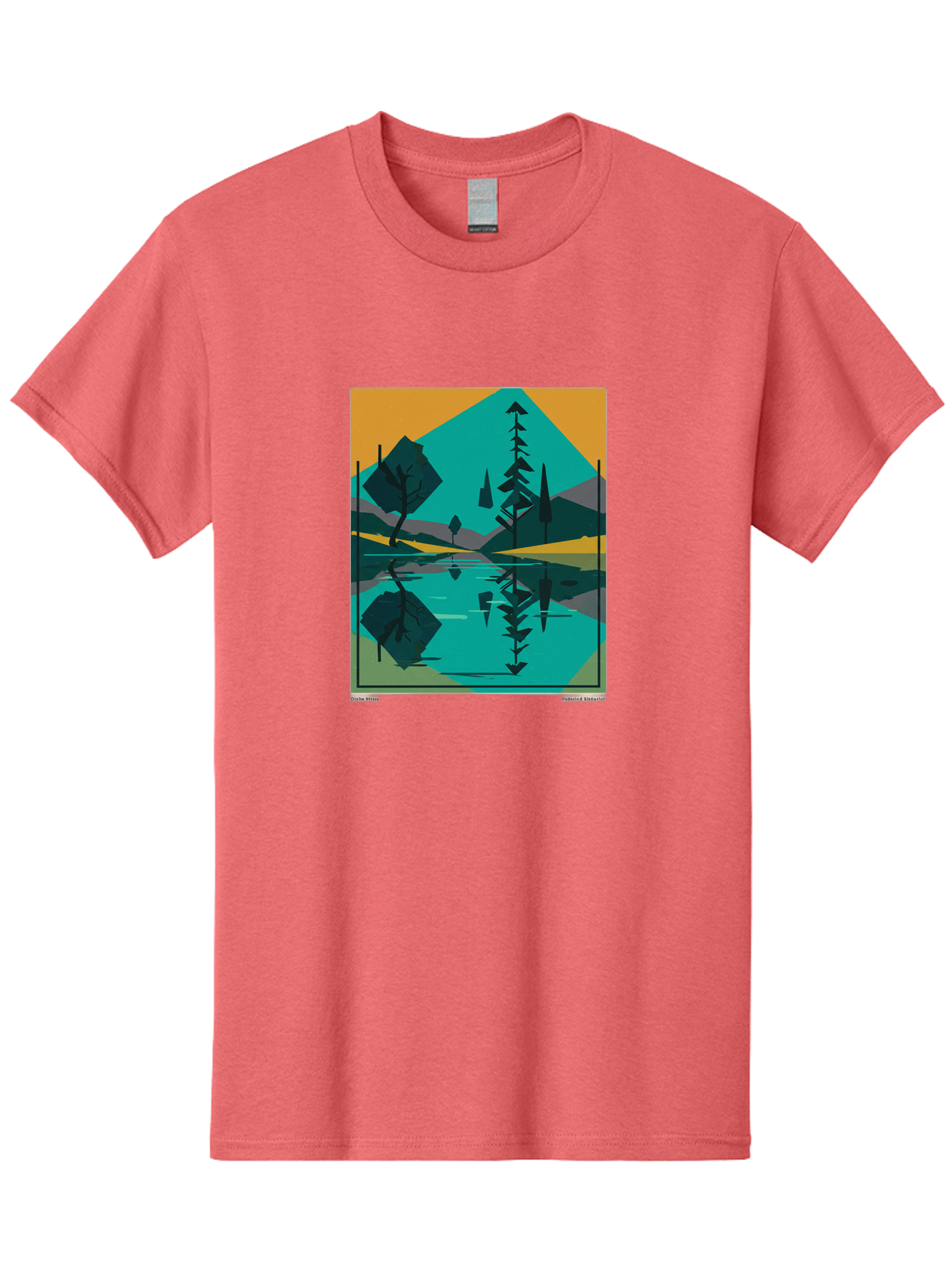 Mountain-Lake-Landscape Men'S Graphic Tee, 100% Cotton, Comfortable Casual Summer Wear, Machine Washable, Vintage Camera, Old Camera, Antique Camera, Black Camera, Classic Photography, Photography Equipment, Nostalgic Device, Film Camera, Bag821 3