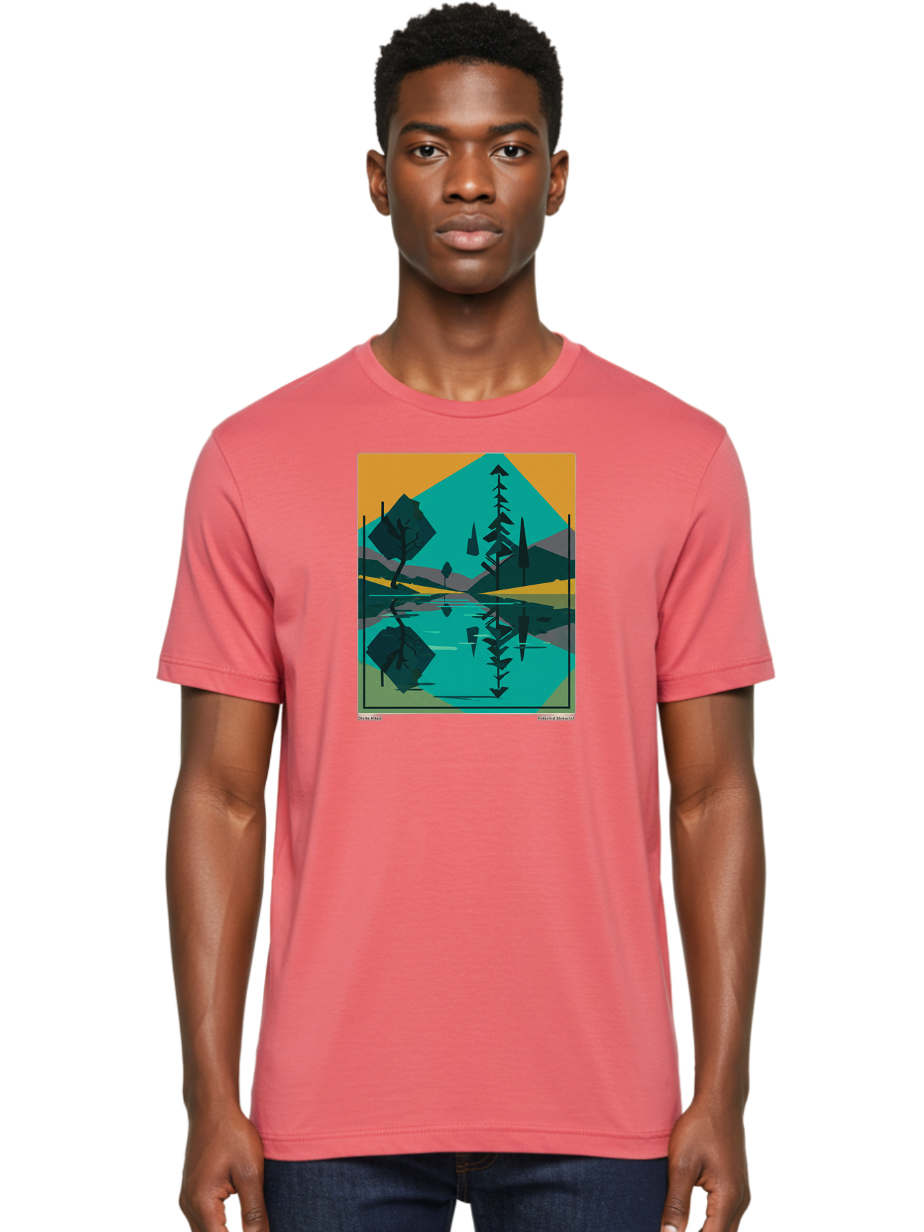 Mountain-Lake-Landscape Men'S Graphic Tee, 100% Cotton, Comfortable Casual Summer Wear, Machine Washable, Vintage Camera, Old Camera, Antique Camera, Black Camera, Classic Photography, Photography Equipment, Nostalgic Device, Film Camera, Bag821 18