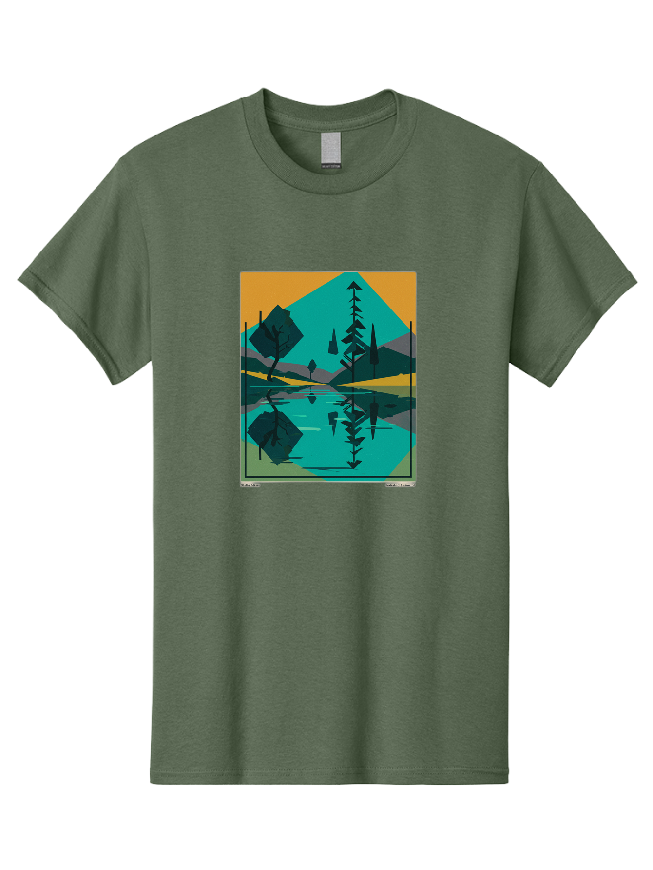 Mountain-Lake-Landscape Men'S Graphic Tee, 100% Cotton, Comfortable Casual Summer Wear, Machine Washable, Vintage Camera, Old Camera, Antique Camera, Black Camera, Classic Photography, Photography Equipment, Nostalgic Device, Film Camera, Bag821 10