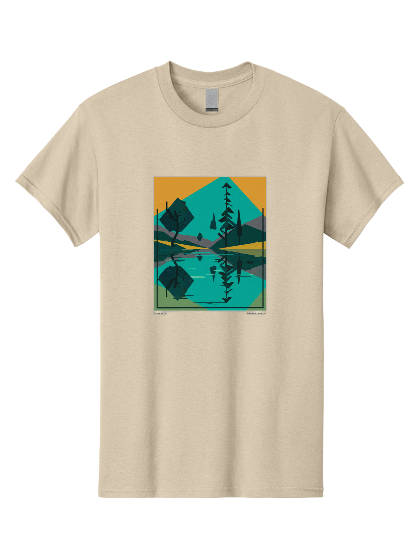 Mountain-Lake-Landscape Men'S Graphic Tee, 100% Cotton, Comfortable Casual Summer Wear, Machine Washable, Vintage Camera, Old Camera, Antique Camera, Black Camera, Classic Photography, Photography Equipment, Nostalgic Device, Film Camera, Bag821 7