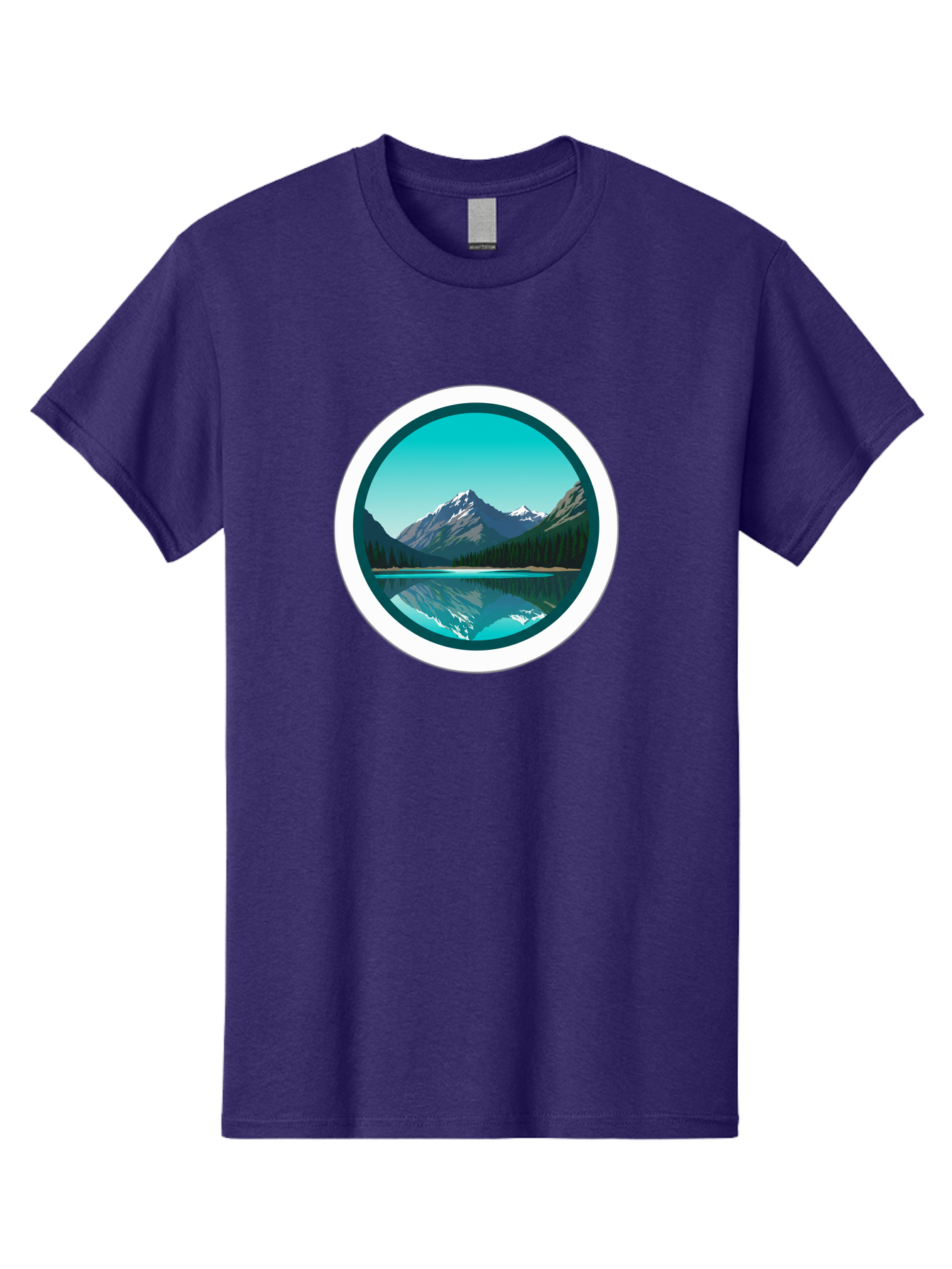 Mountain-Lake-Scene Men'S Graphic Tee, 100% Cotton, Comfortable Casual Summer Wear, Machine Washable, Vintage Camera, Old Camera, Antique Camera, Black Camera, Classic Photography, Photography Equipment, Nostalgic Device, Film Camera, Bag822 2