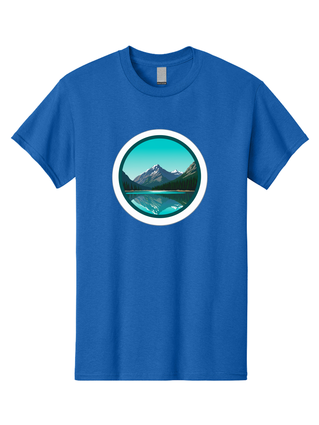 Mountain-Lake-Scene Men'S Graphic Tee, 100% Cotton, Comfortable Casual Summer Wear, Machine Washable, Vintage Camera, Old Camera, Antique Camera, Black Camera, Classic Photography, Photography Equipment, Nostalgic Device, Film Camera, Bag822 8