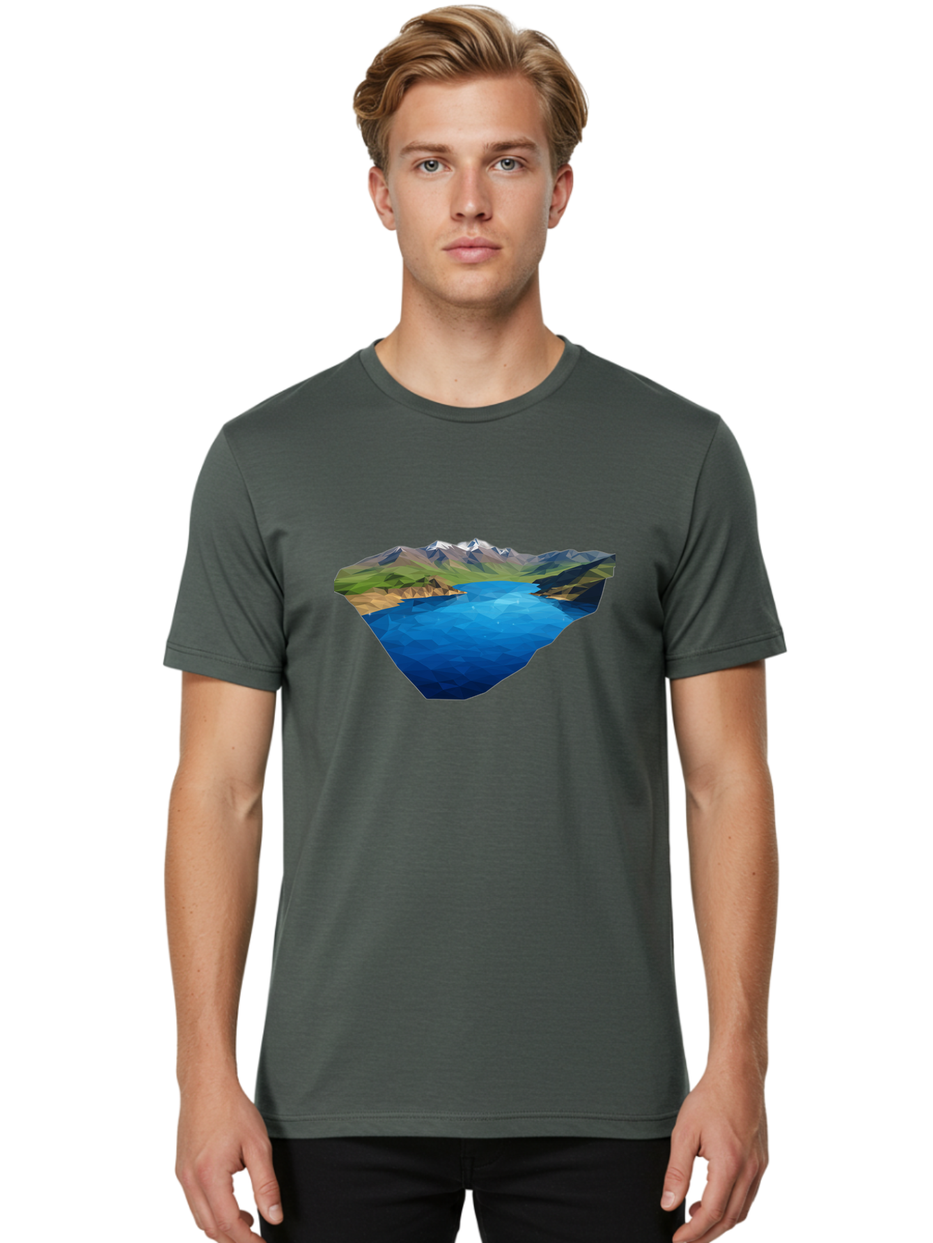 Mountain-Lake Men'S Graphic Tee, 100% Cotton, Comfortable Casual Summer Wear, Machine Washable, Vintage Camera, Old Camera, Antique Camera, Black Camera, Classic Photography, Photography Equipment, Nostalgic Device, Film Camera, Camera Art Bag823 25