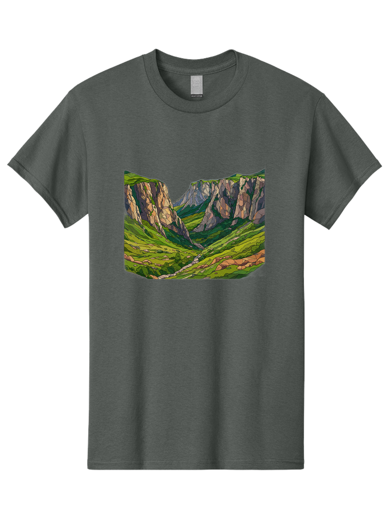 Mountain-Landscape-1 Men'S Graphic Tee, 100% Cotton, Comfortable Casual Summer Wear, Machine Washable, Vintage Camera, Old Camera, Antique Camera, Black Camera, Classic Photography, Photography Equipment, Nostalgic Device, Film Camera, Bag824 11