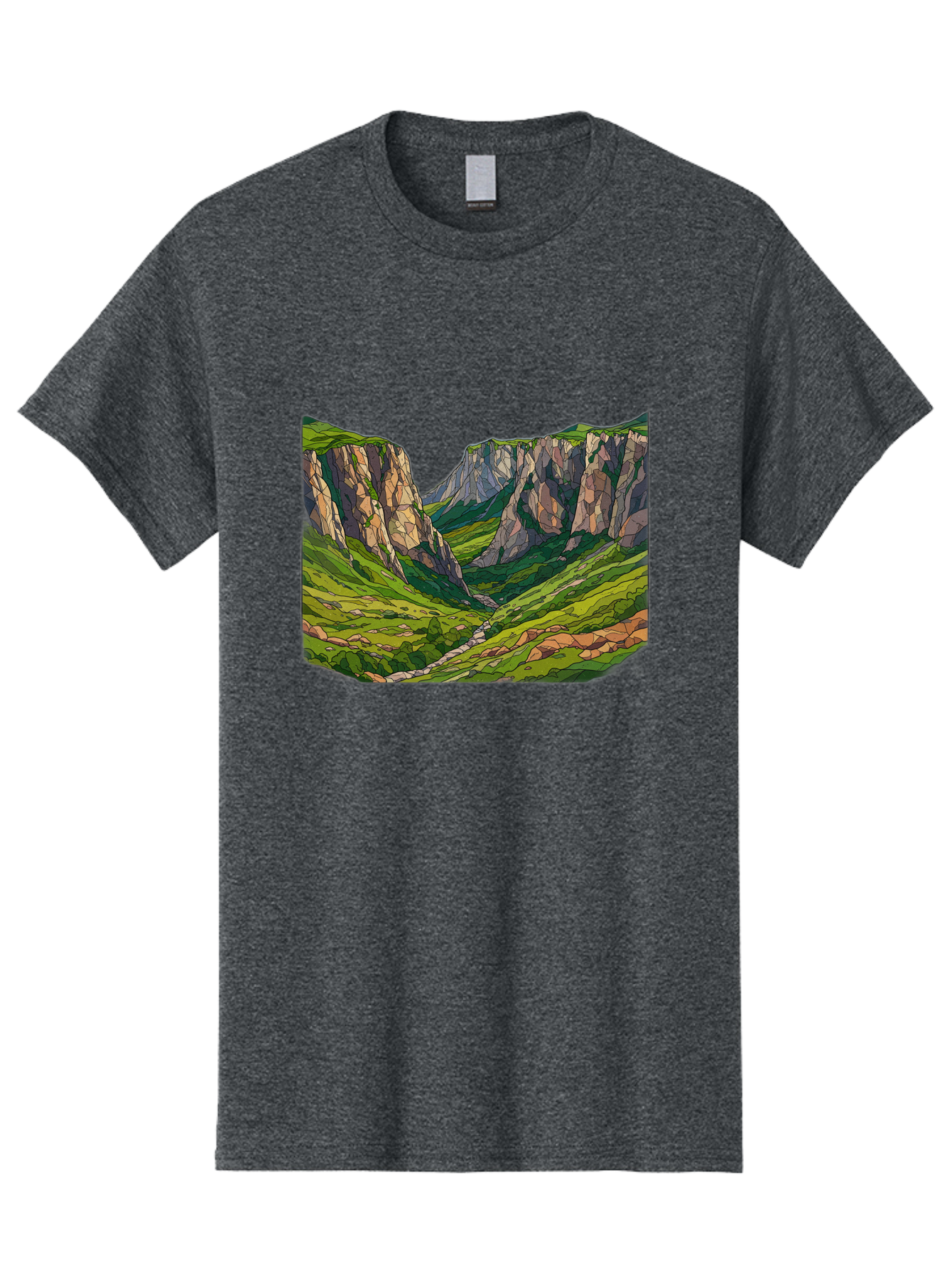 Mountain-Landscape-1 Men'S Graphic Tee, 100% Cotton, Comfortable Casual Summer Wear, Machine Washable, Vintage Camera, Old Camera, Antique Camera, Black Camera, Classic Photography, Photography Equipment, Nostalgic Device, Film Camera, Bag824 10