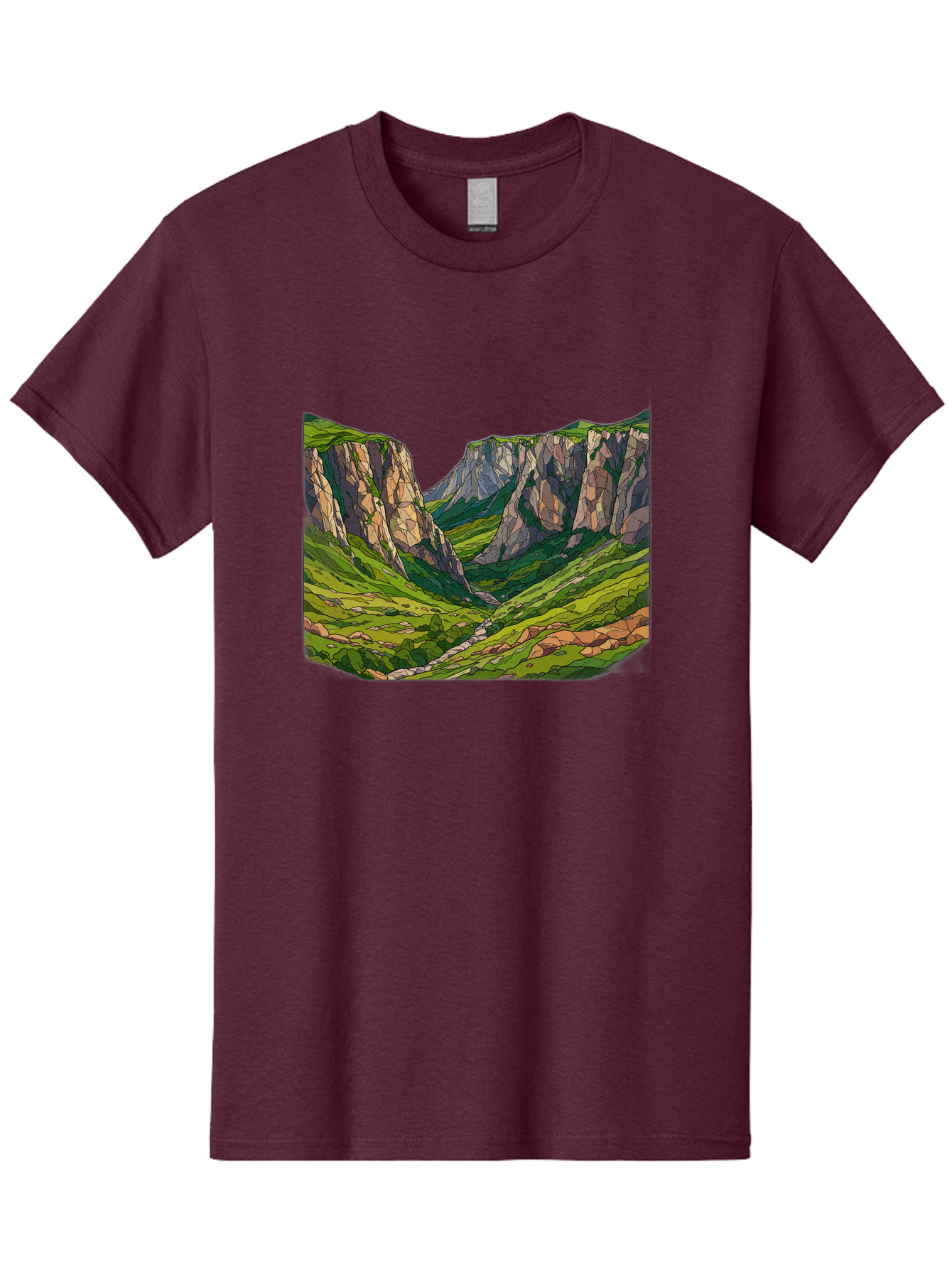 Mountain-Landscape-1 Men'S Graphic Tee, 100% Cotton, Comfortable Casual Summer Wear, Machine Washable, Vintage Camera, Old Camera, Antique Camera, Black Camera, Classic Photography, Photography Equipment, Nostalgic Device, Film Camera, Bag824 6