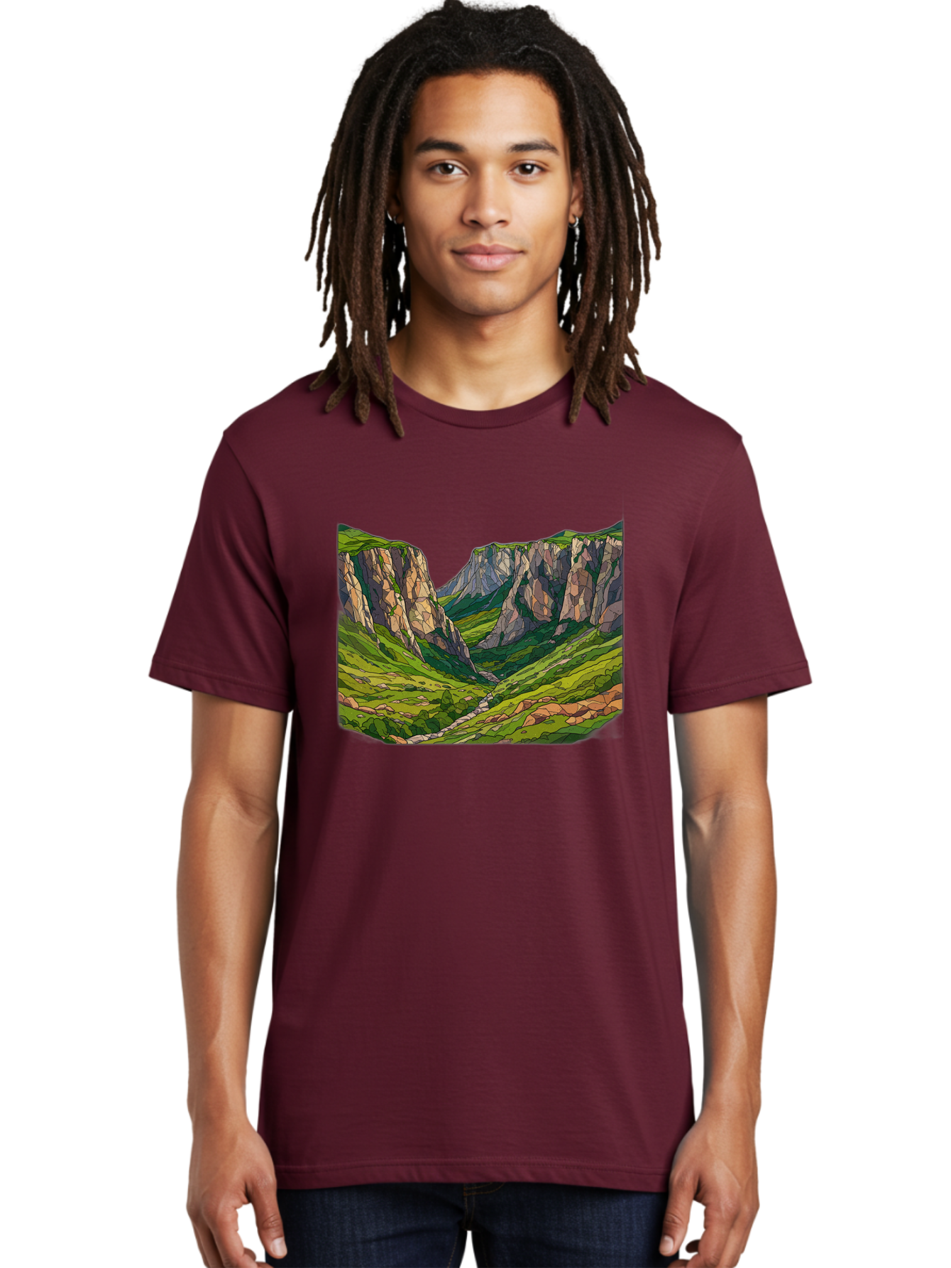 Mountain-Landscape-1 Men'S Graphic Tee, 100% Cotton, Comfortable Casual Summer Wear, Machine Washable, Vintage Camera, Old Camera, Antique Camera, Black Camera, Classic Photography, Photography Equipment, Nostalgic Device, Film Camera, Bag824 21