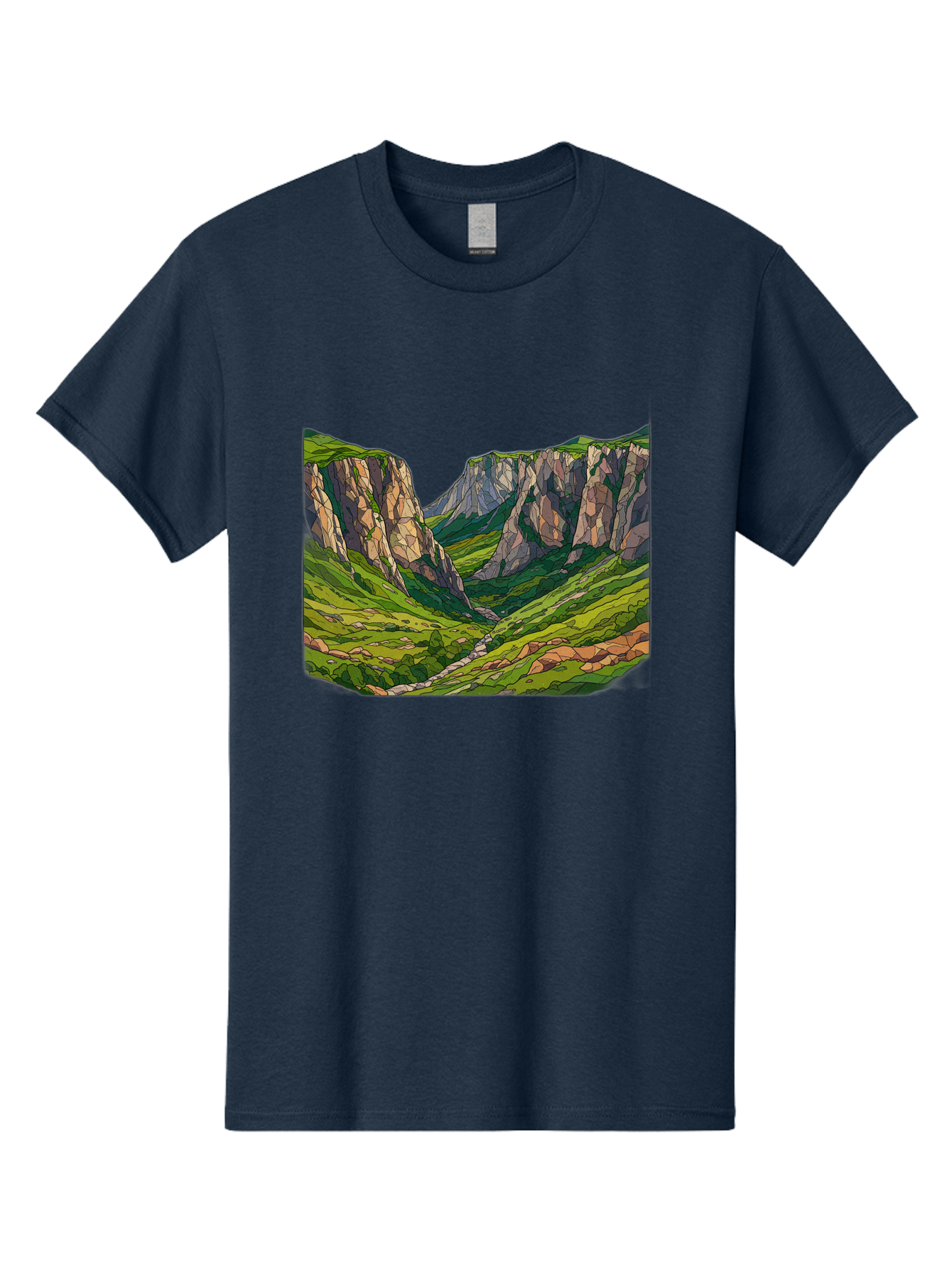 Mountain-Landscape-1 Men'S Graphic Tee, 100% Cotton, Comfortable Casual Summer Wear, Machine Washable, Vintage Camera, Old Camera, Antique Camera, Black Camera, Classic Photography, Photography Equipment, Nostalgic Device, Film Camera, Bag824 3