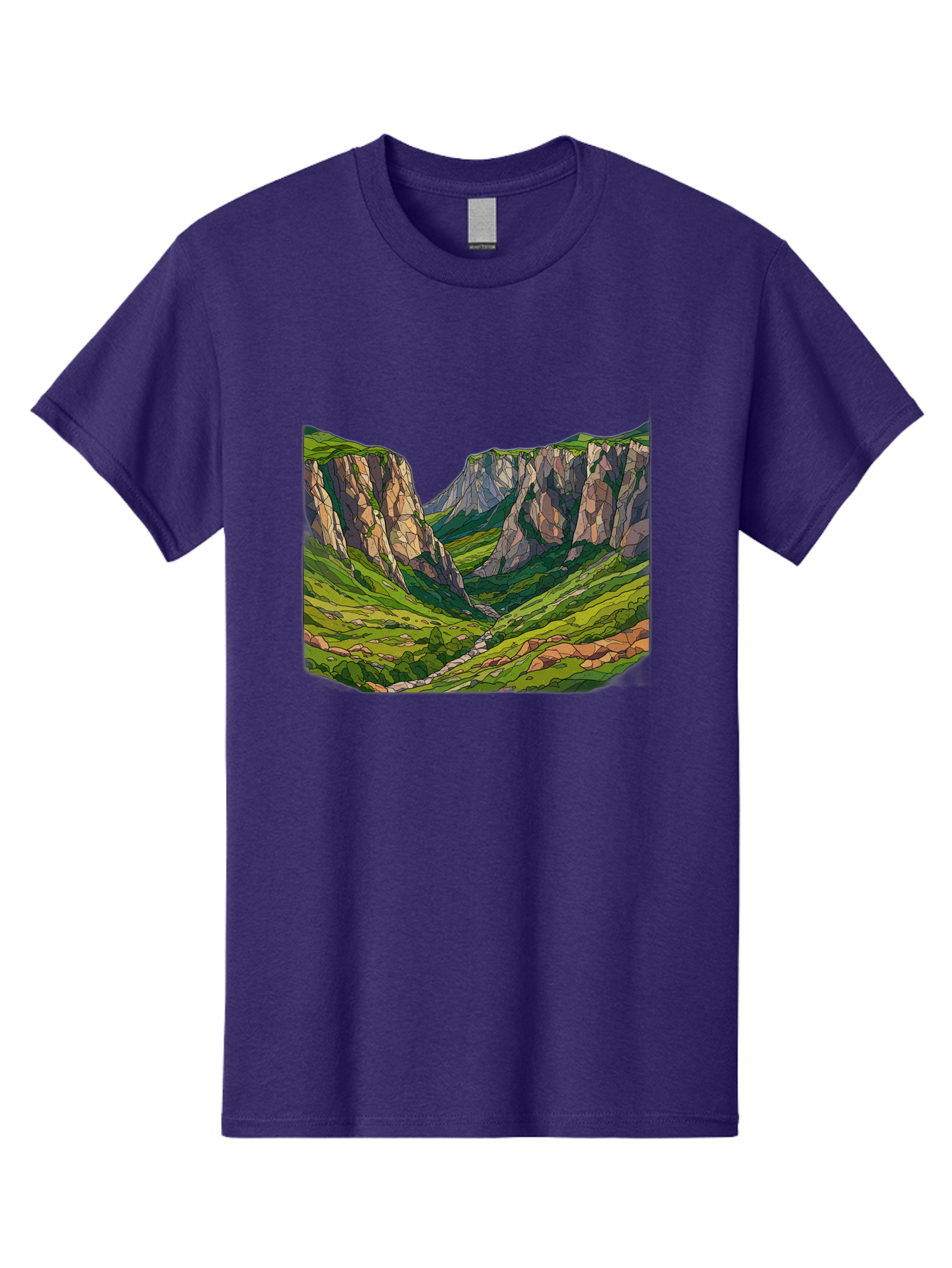 Mountain-Landscape-1 Men'S Graphic Tee, 100% Cotton, Comfortable Casual Summer Wear, Machine Washable, Vintage Camera, Old Camera, Antique Camera, Black Camera, Classic Photography, Photography Equipment, Nostalgic Device, Film Camera, Bag824 2