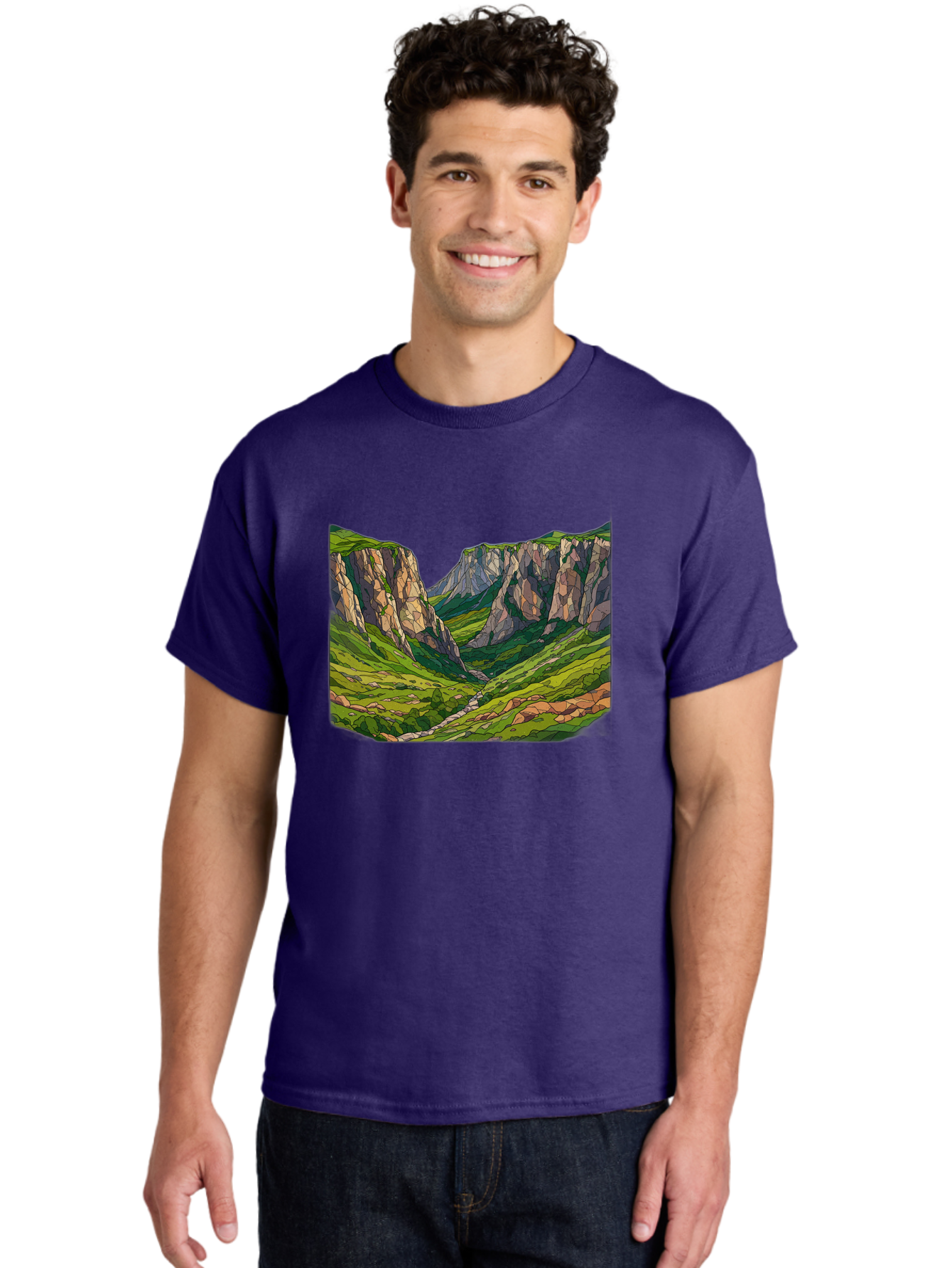 Mountain-Landscape-1 Men'S Graphic Tee, 100% Cotton, Comfortable Casual Summer Wear, Machine Washable, Vintage Camera, Old Camera, Antique Camera, Black Camera, Classic Photography, Photography Equipment, Nostalgic Device, Film Camera, Bag824 17