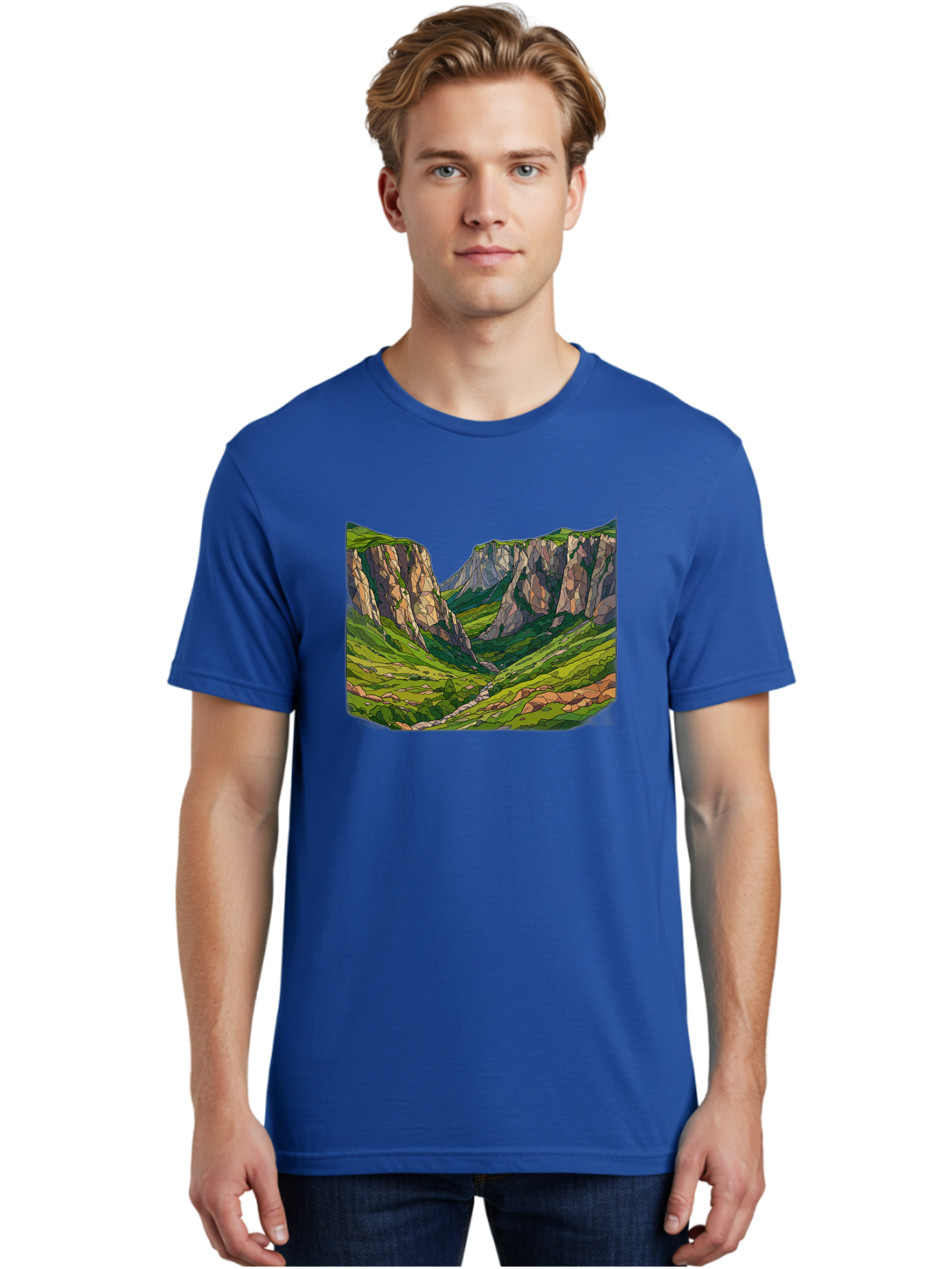 Mountain-Landscape-1 Men'S Graphic Tee, 100% Cotton, Comfortable Casual Summer Wear, Machine Washable, Vintage Camera, Old Camera, Antique Camera, Black Camera, Classic Photography, Photography Equipment, Nostalgic Device, Film Camera, Bag824 28