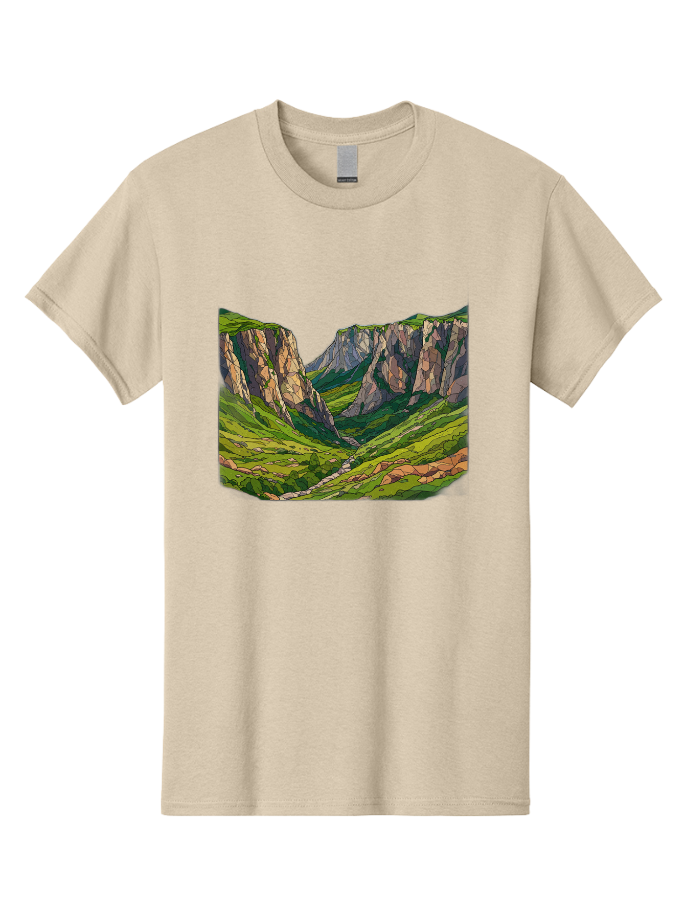 Mountain-Landscape-1 Men'S Graphic Tee, 100% Cotton, Comfortable Casual Summer Wear, Machine Washable, Vintage Camera, Old Camera, Antique Camera, Black Camera, Classic Photography, Photography Equipment, Nostalgic Device, Film Camera, Bag824 12
