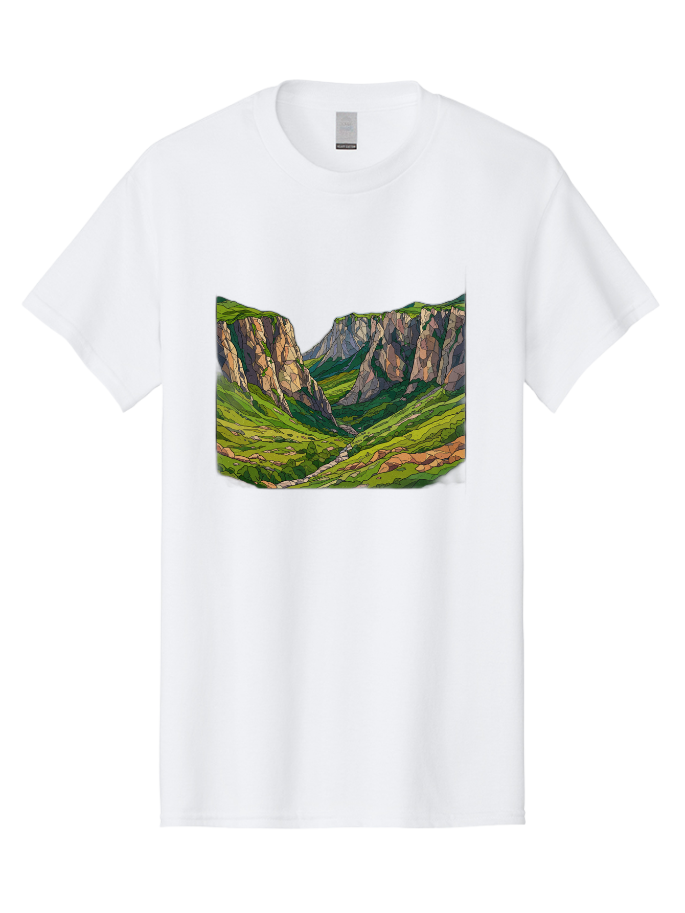 Mountain-Landscape-1 Men'S Graphic Tee, 100% Cotton, Comfortable Casual Summer Wear, Machine Washable, Vintage Camera, Old Camera, Antique Camera, Black Camera, Classic Photography, Photography Equipment, Nostalgic Device, Film Camera, Bag824 14