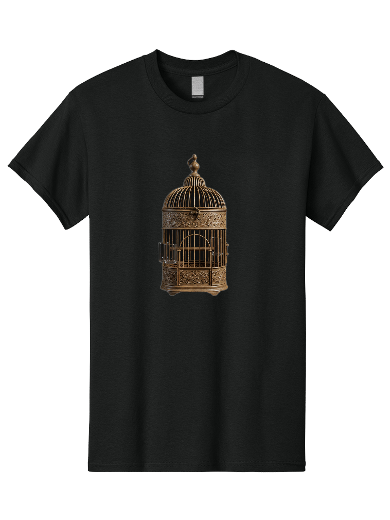 Ornate-Birdcage Men'S Graphic Tee, 100% Cotton, Comfortable Casual Summer Wear, Machine Washable, Vintage Camera, Old Camera, Antique Camera, Black Camera, Classic Photography, Photography Equipment, Nostalgic Device, Film Camera, Camera Art Bag895 9